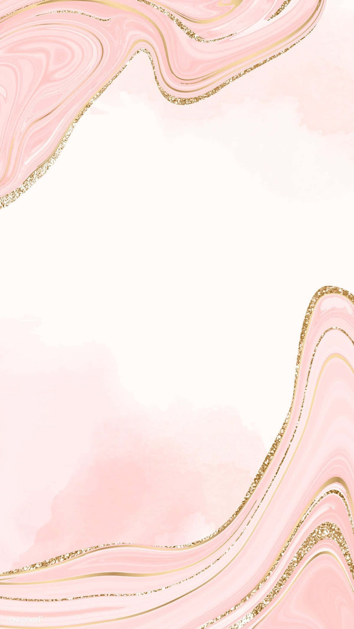 light pink, gold, glitter swirls, Full HD Phone Wallpaper
