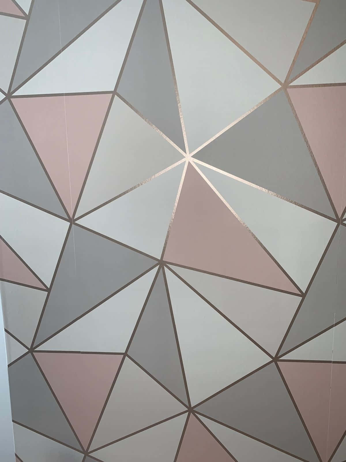 rose gold, soft pink gray, geometric, HD Phone Wallpaper