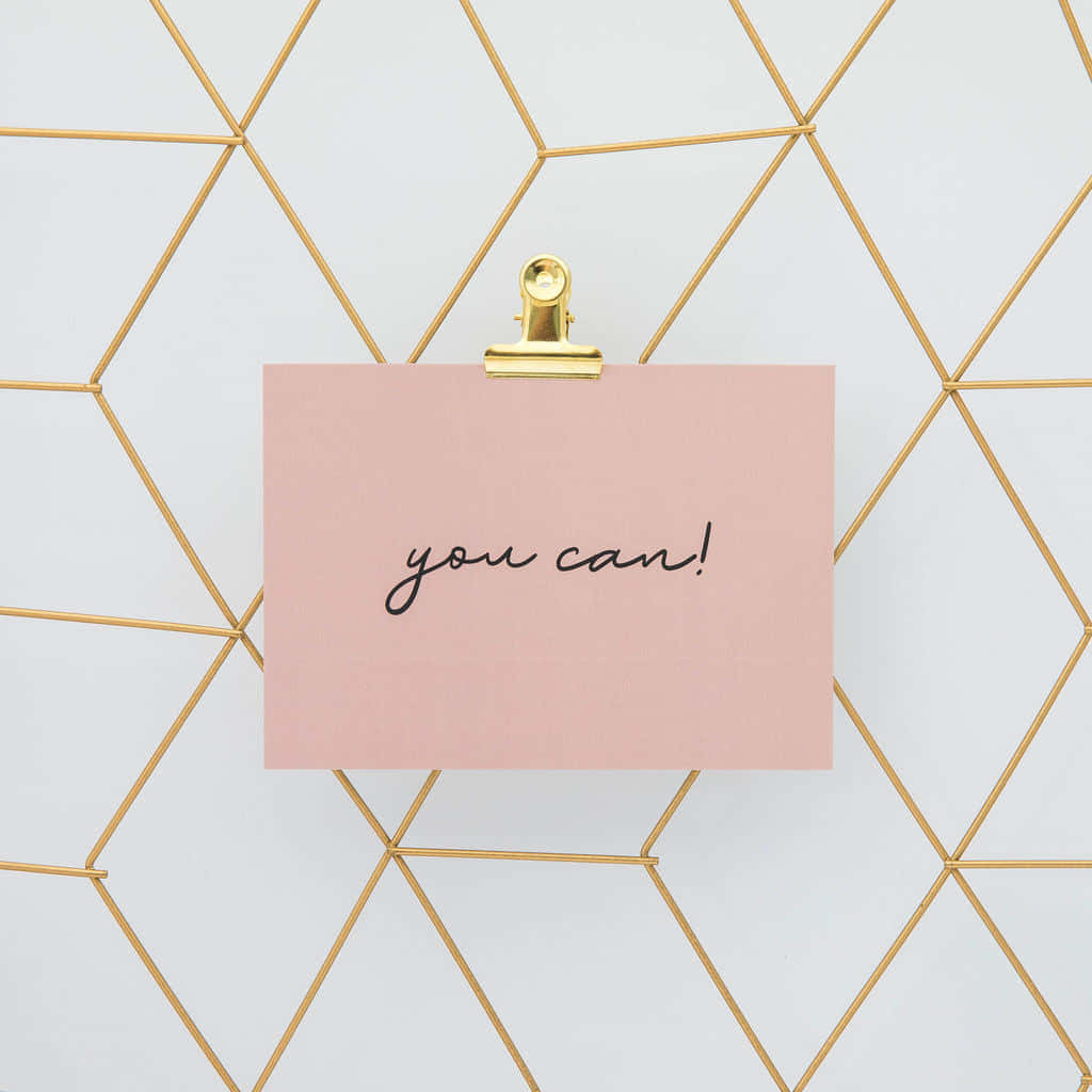 rose gold quotes, pink card, gold geometric grid wall, SD Desktop Wallpaper