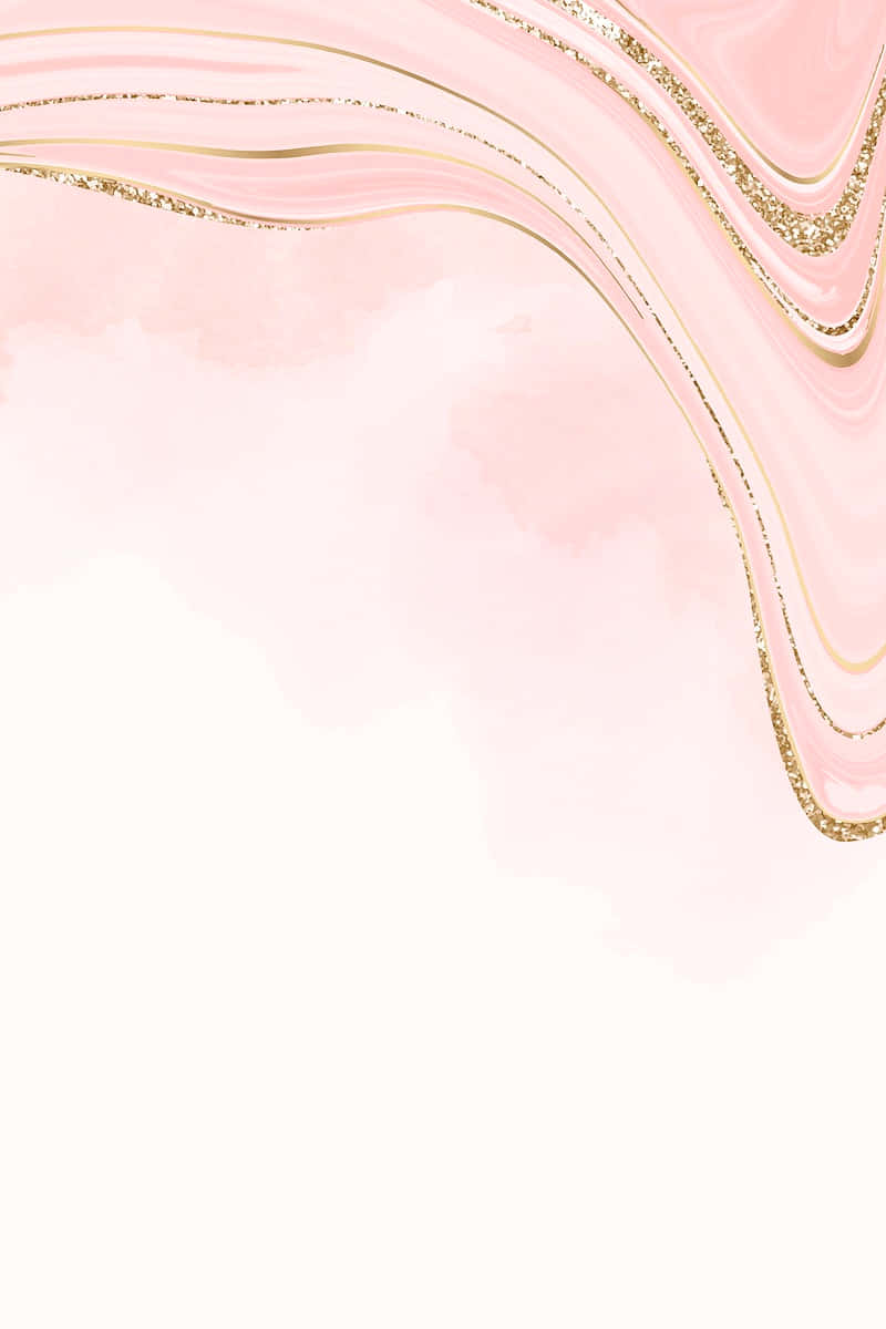 light pink, gold, watercolor washes, SD Phone Wallpaper