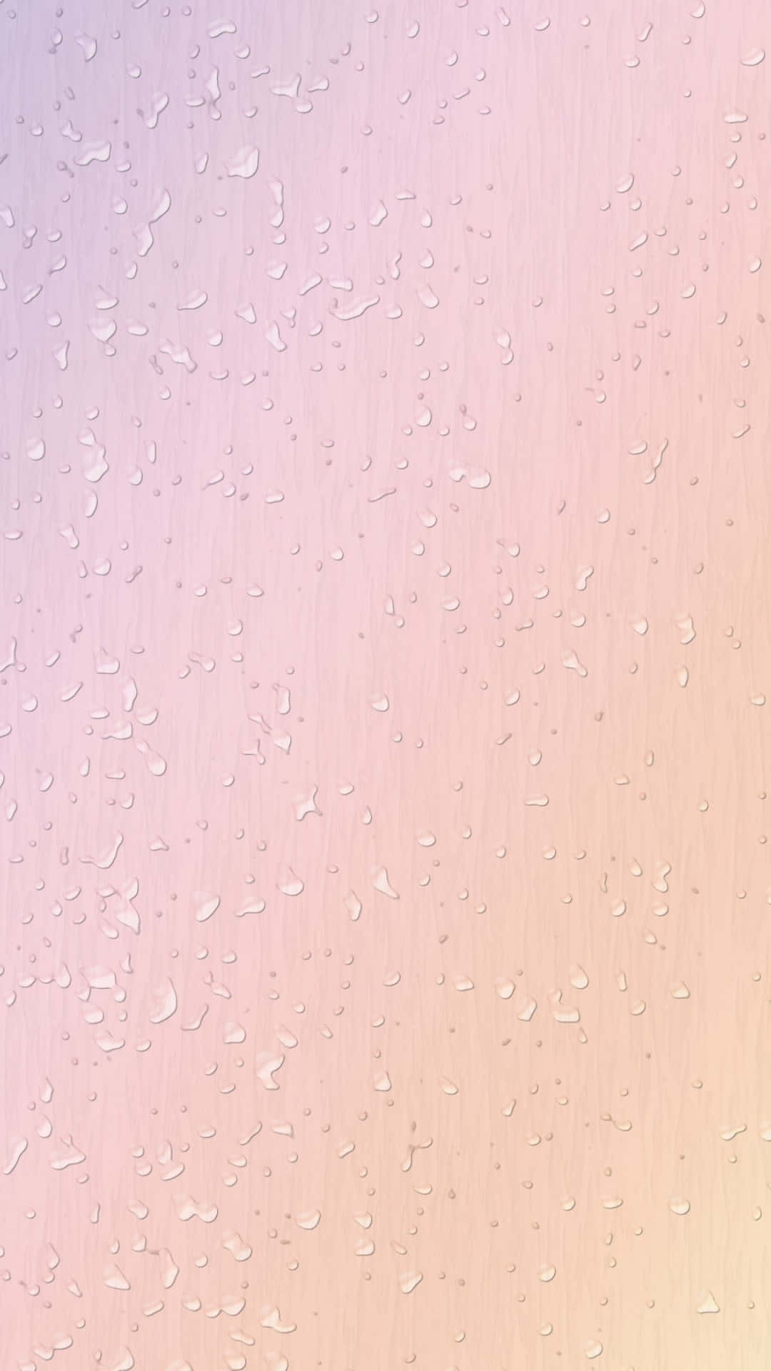 Light Pink iPhone, pastel gradient, water droplets, Full HD Phone Wallpaper