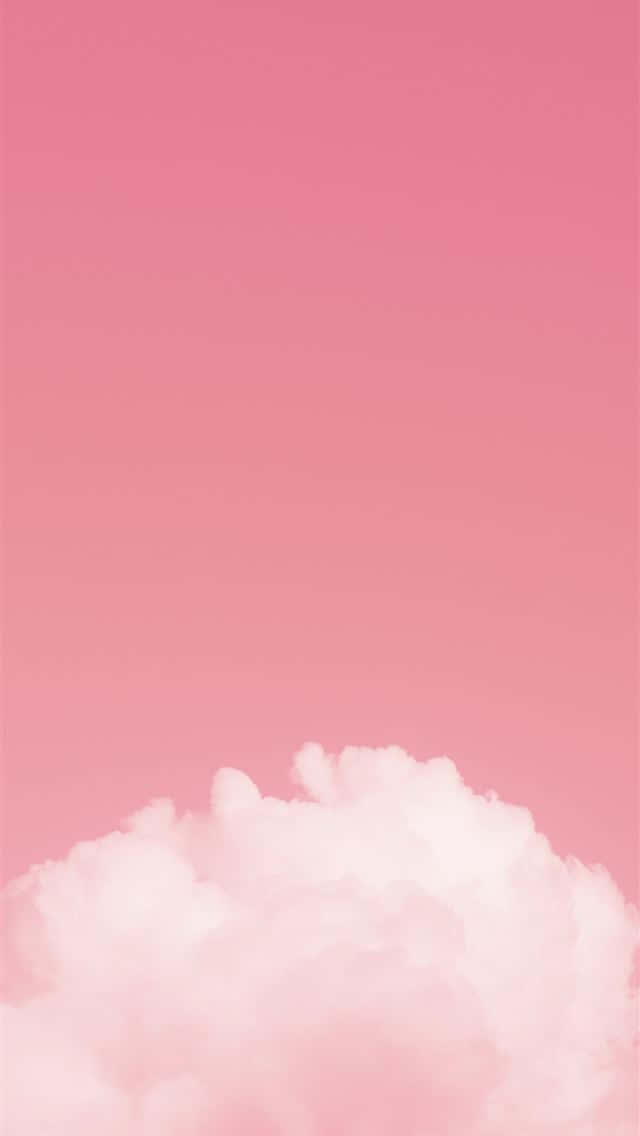 light pink iPhone, soft fluffy cloud, gradient pink sky, SD Phone Wallpaper