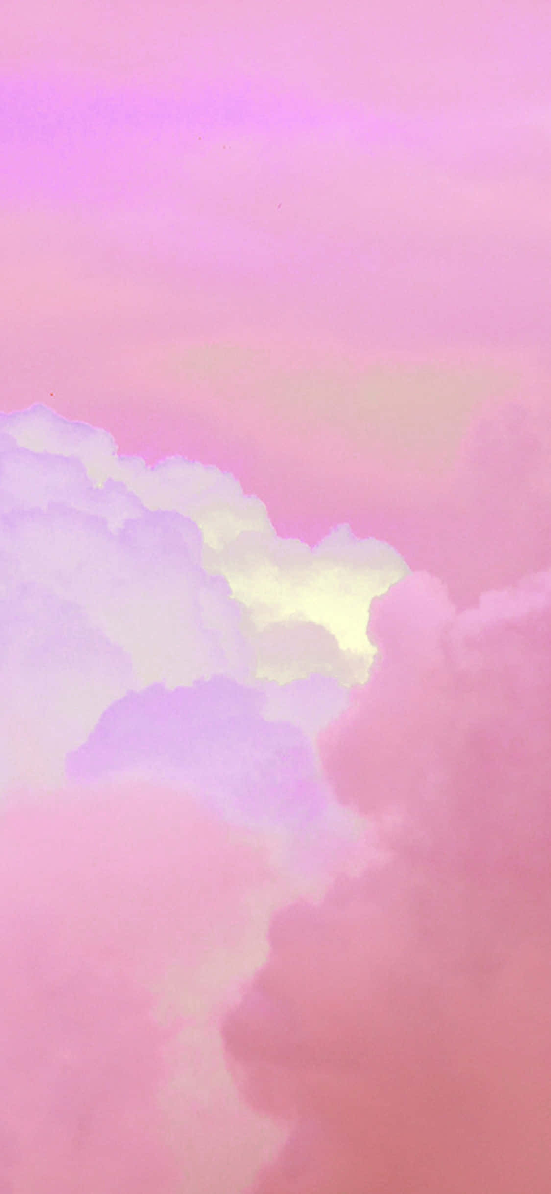 light pink iPhone, pastel pink, lavender clouds, Full HD Phone Wallpaper