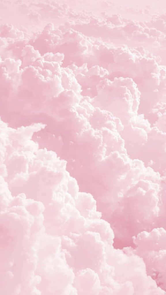 Light Pink iPhone, soft pink, white clouds, SD Phone Wallpaper