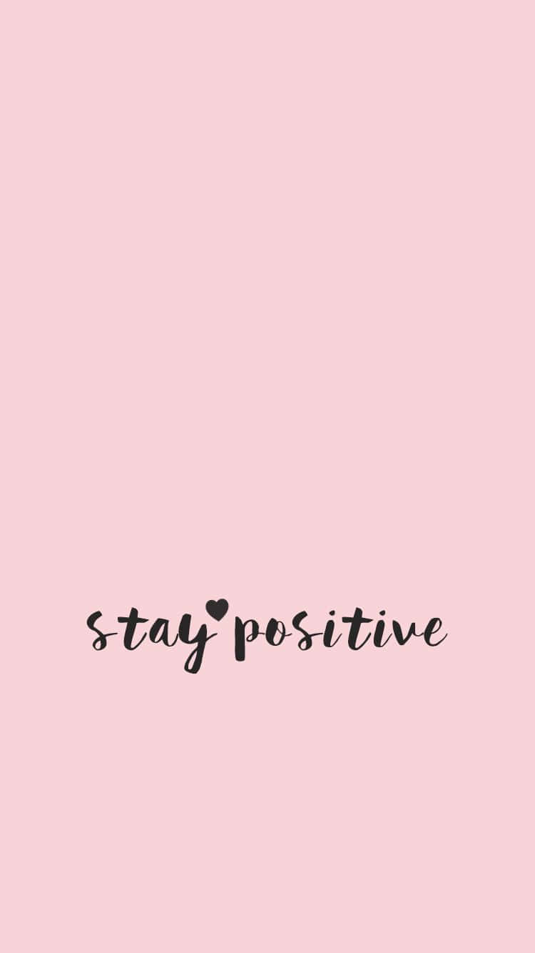 Light Pink iPhone, soft pink background, black cursive text, HD Phone Wallpaper