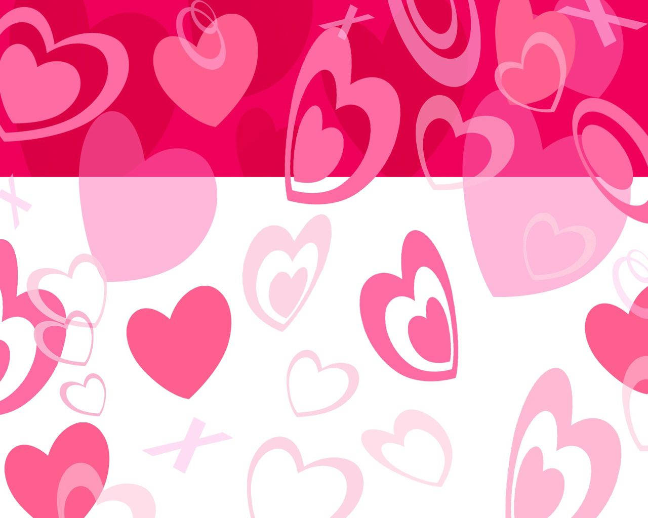 light pink hearts pattern, pink hearts, bold pink, HD Desktop Wallpaper