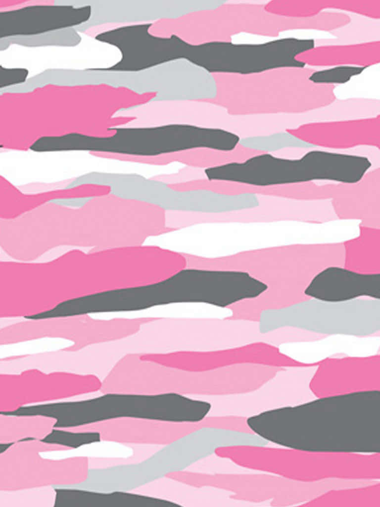 pink camo, gray, white, SD Phone Wallpaper