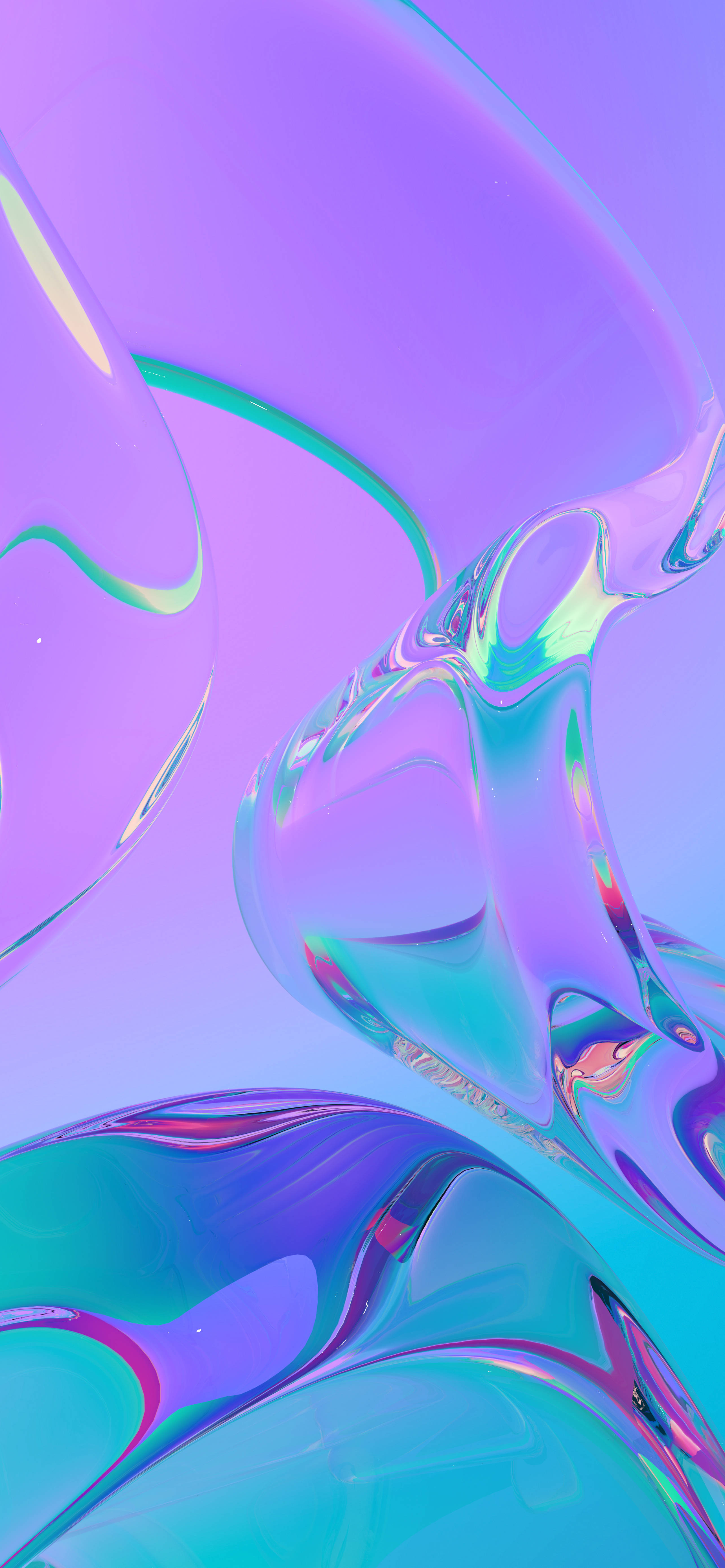 violet liquid surface, purple teal and pink hues, flowing liquid glass, 5K Phone Wallpaper