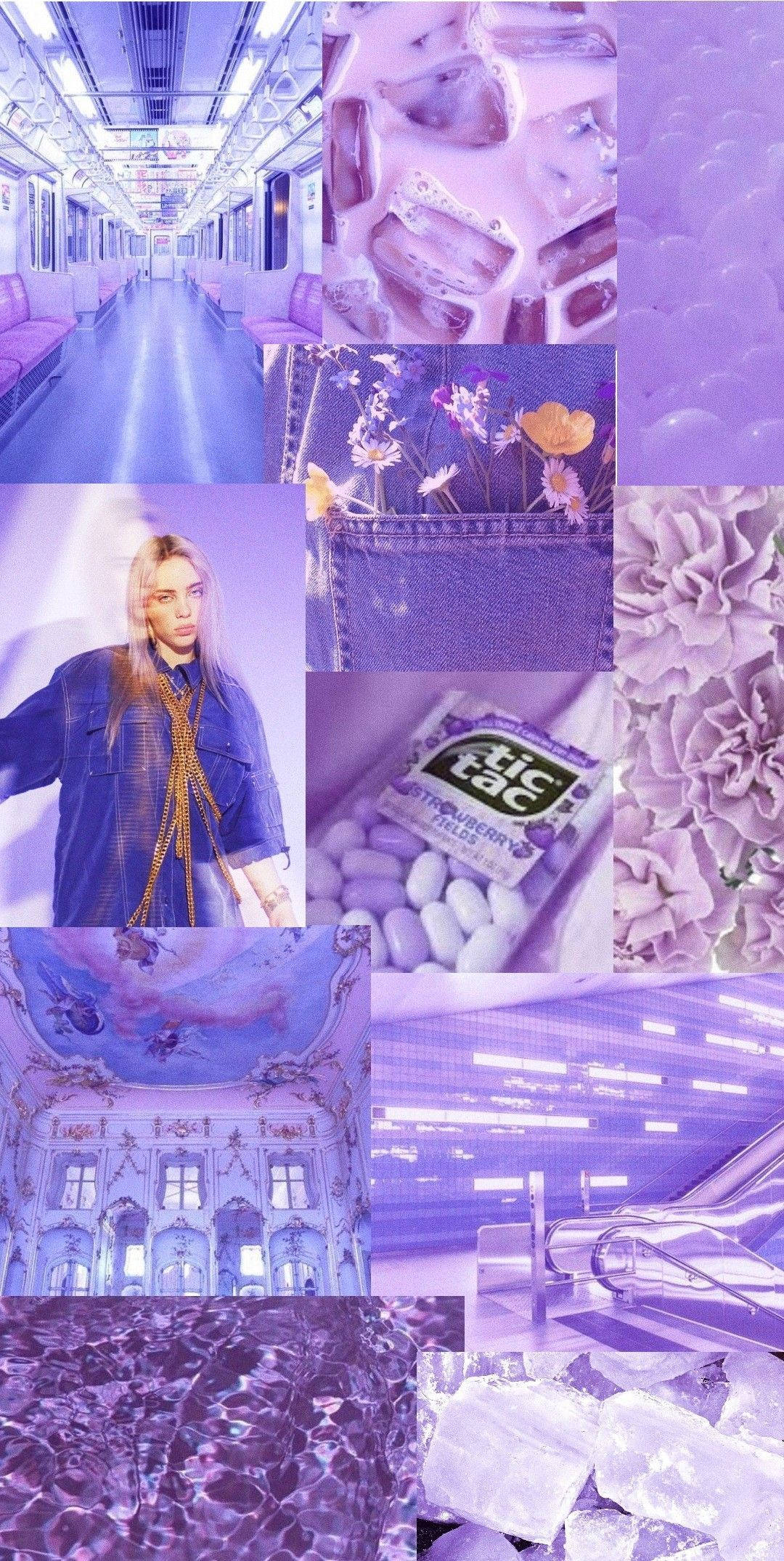 Light Purple Aesthetic, ice candy balloons, subway cars, Full HD Phone Wallpaper