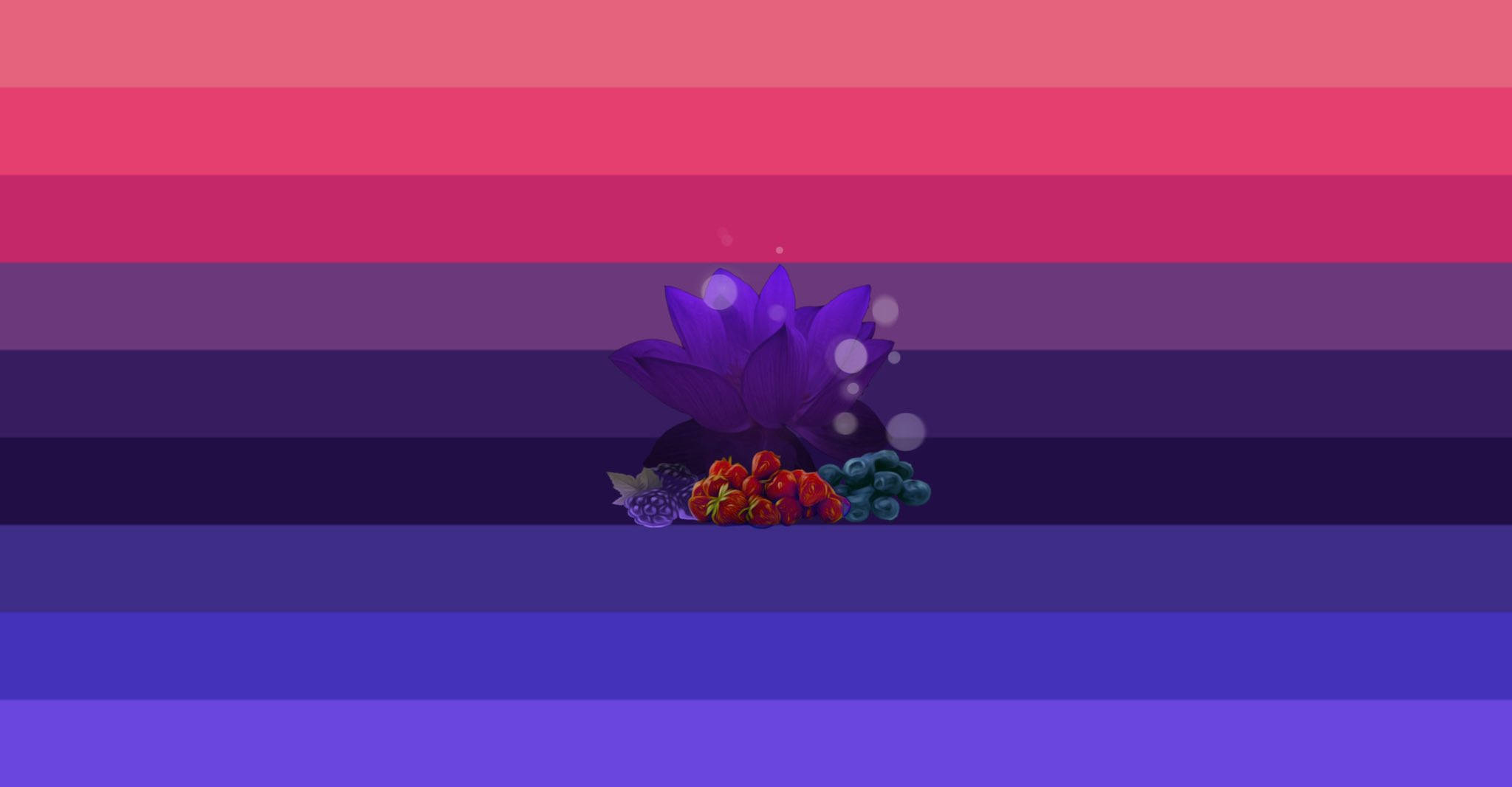 purple lotus flower, pink purple and blue hues, striped background, Full HD Desktop Wallpaper
