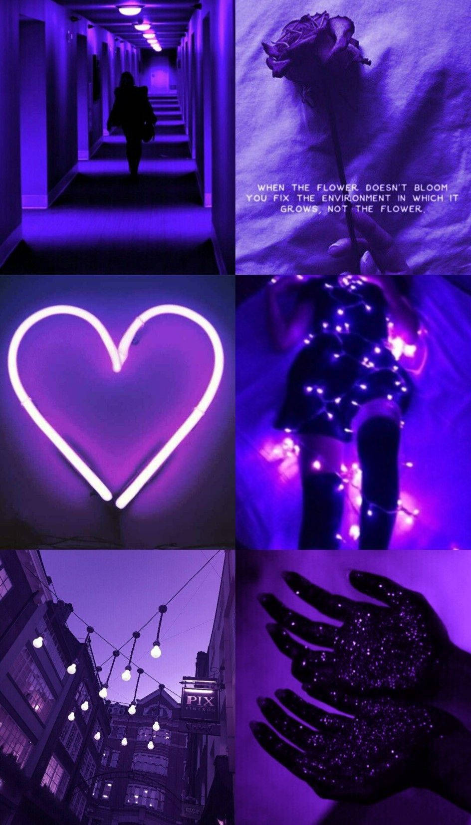 light purple iPhone, glowing hallway, neon heart, HD Phone Wallpaper