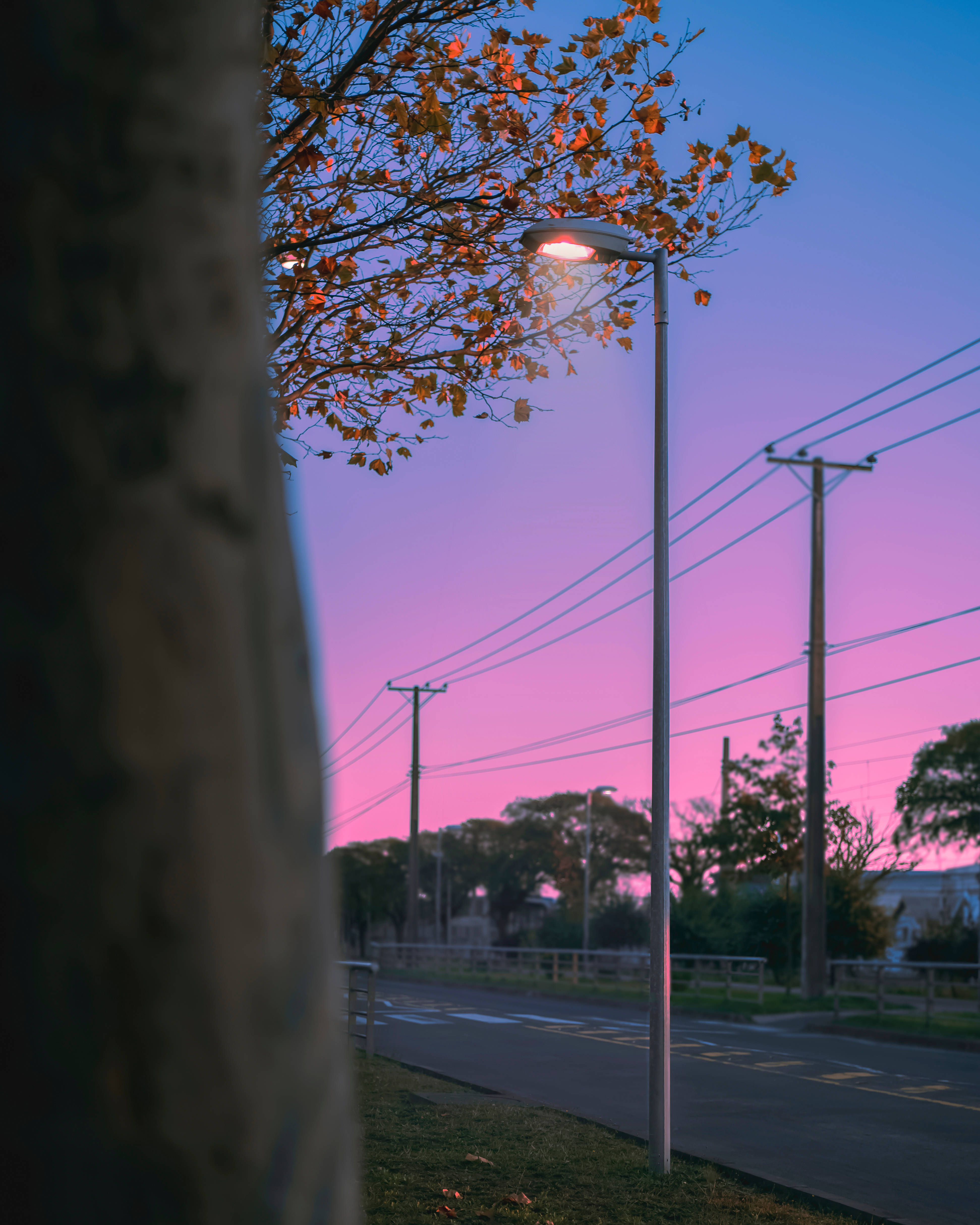 light purple aesthetic sky, twilight sky, pink and purple hues, 4K Phone Wallpaper