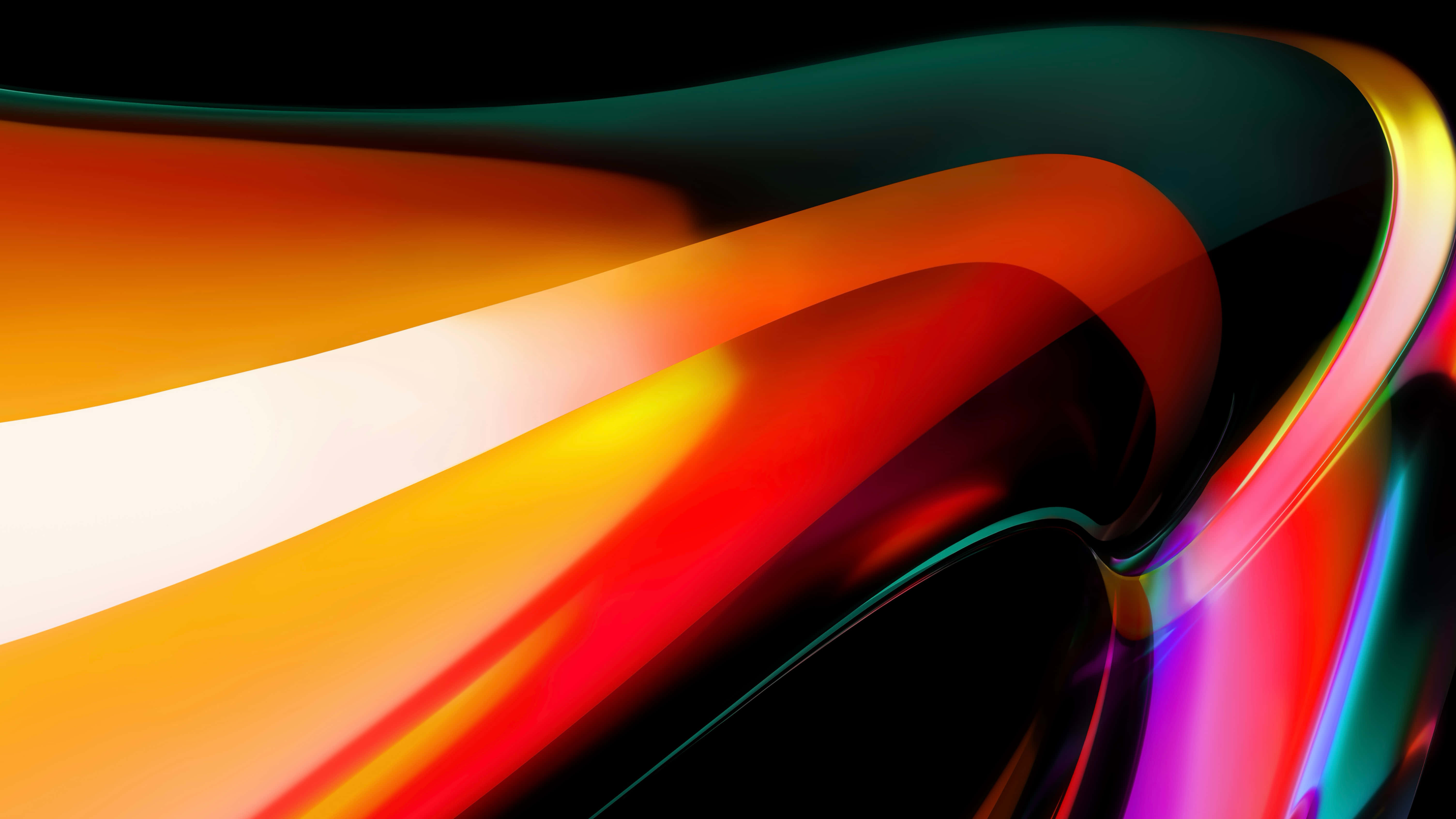 light red, molten orange red, electric purple, 5K Desktop Wallpaper