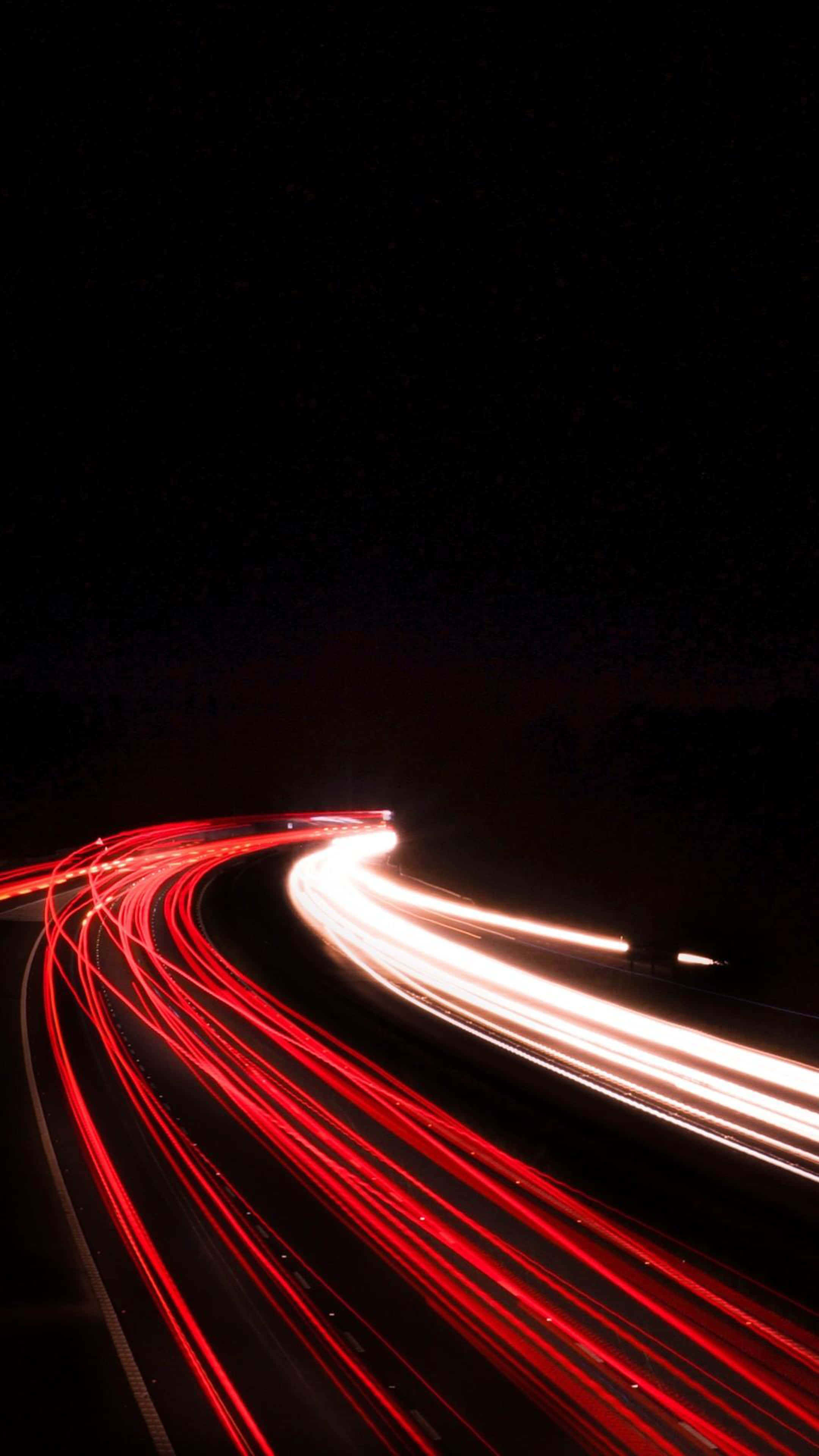 Light Red, 2160 x 3840, dark night highway, 4K Phone Wallpaper