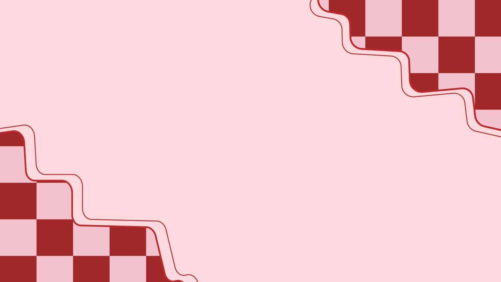 Light Red, checkered design, soft pink background, HD Desktop Wallpaper