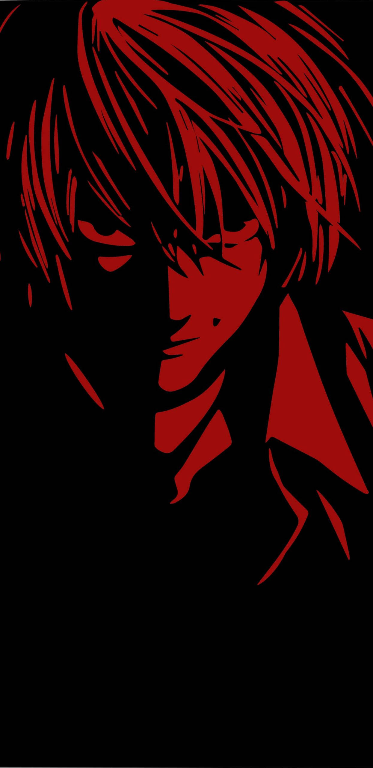 Light Yagami, red hair, intense eyes, 2K Phone Wallpaper