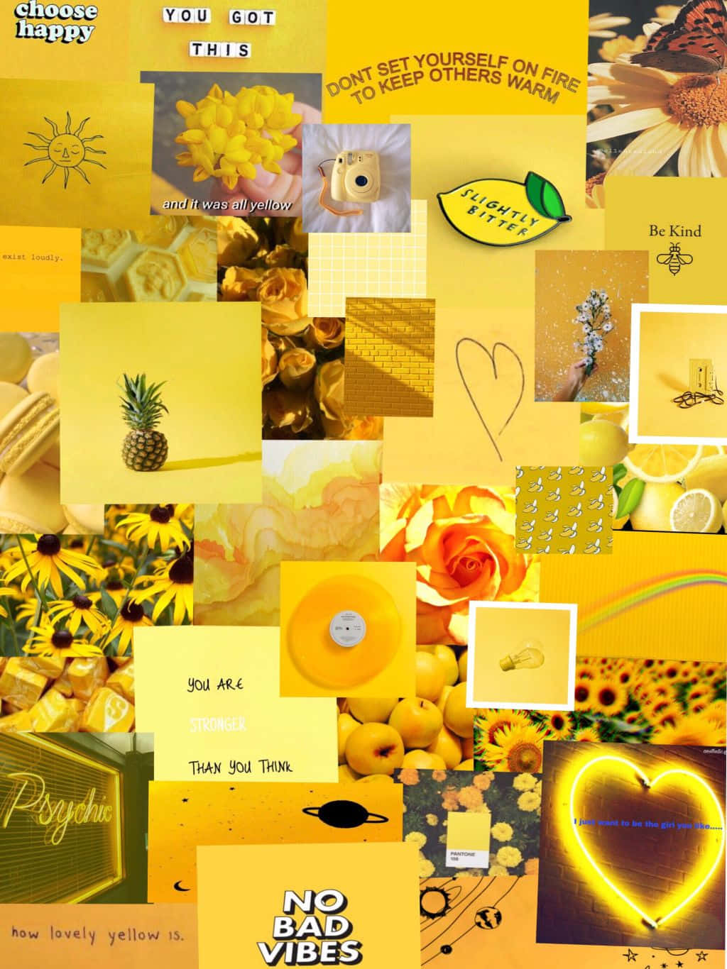 yellow aesthetic, tumblr, sunflowers, HD Phone Wallpaper