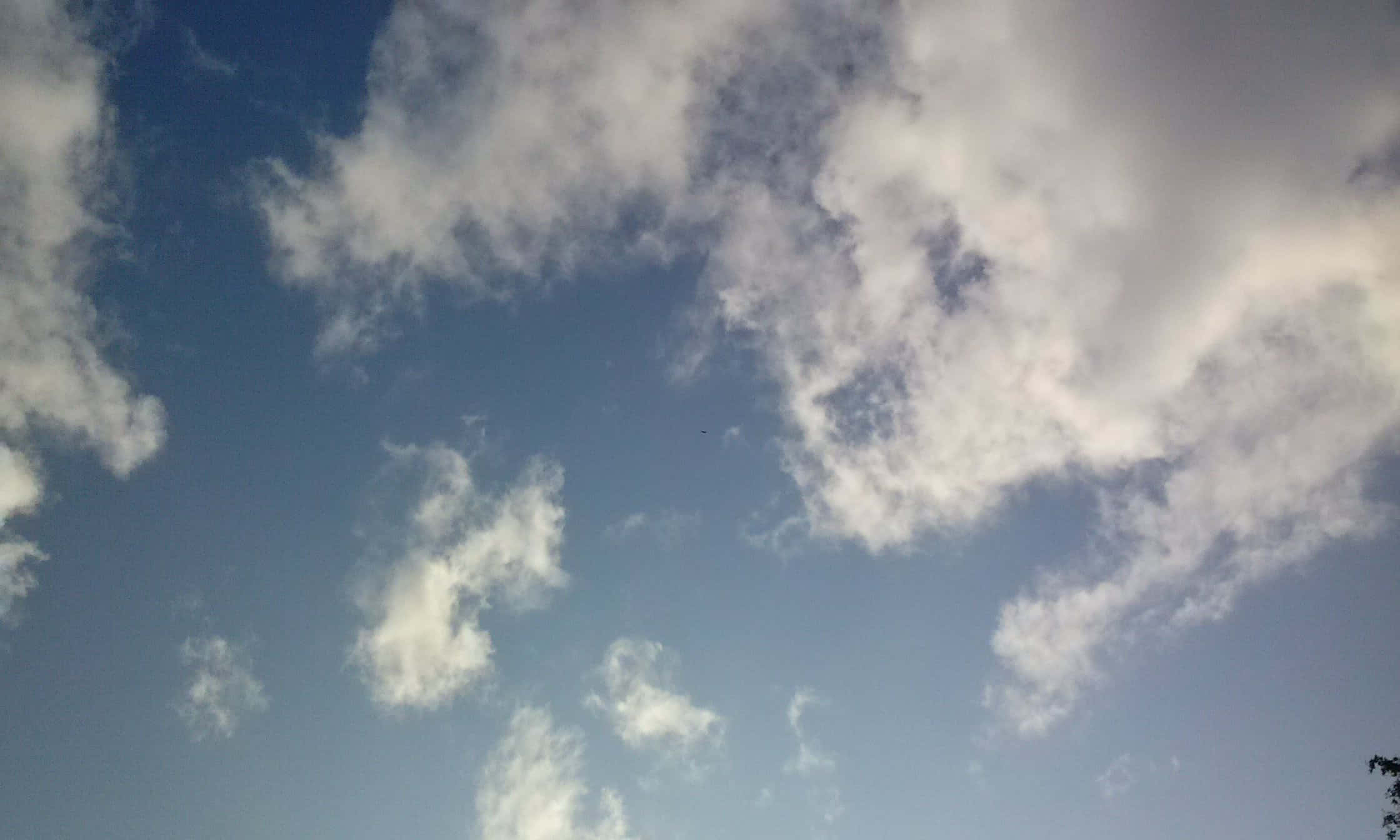 CLOUD-18, bright blue sky, fluffy white clouds, Full HD Desktop Wallpaper