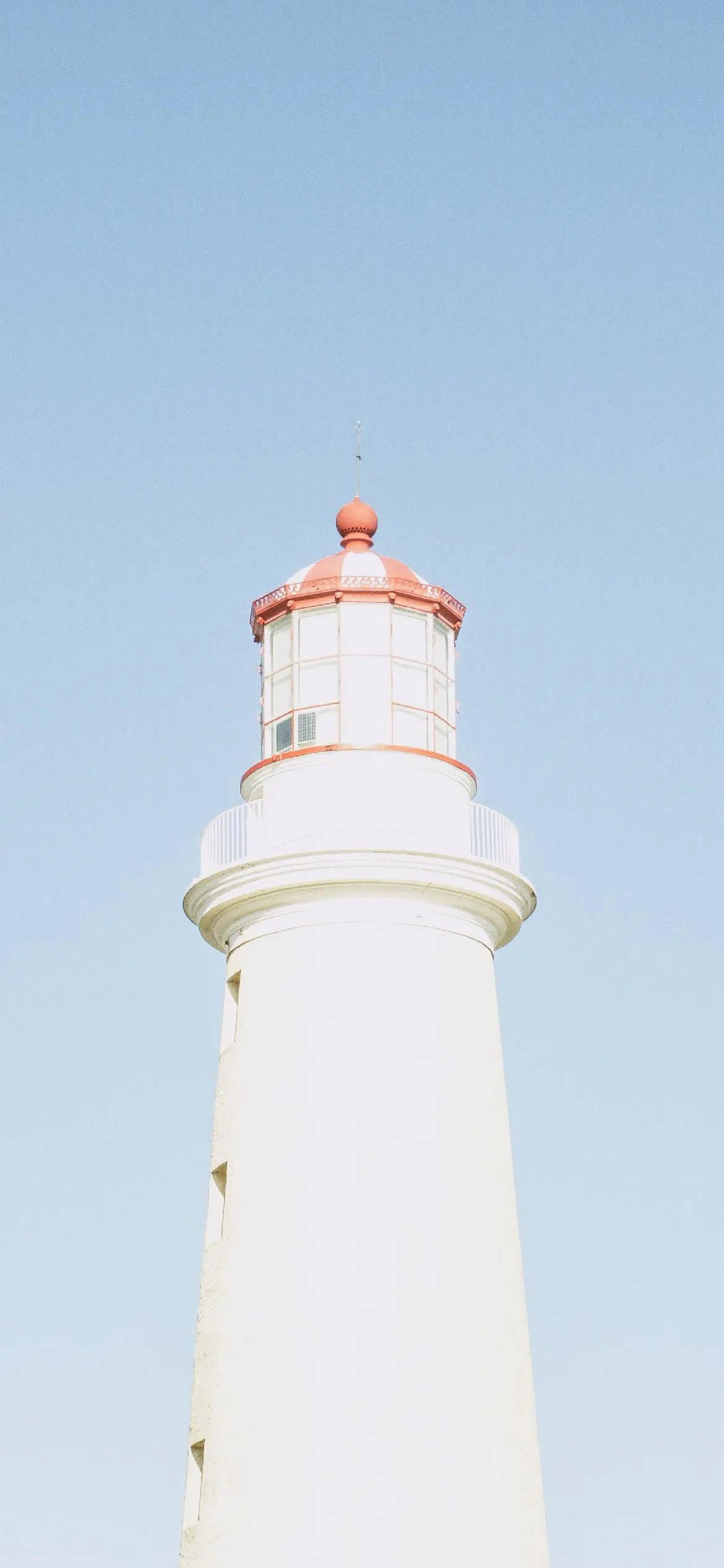 Lighthouse, light blue aesthetic, white lighthouse, Full HD Phone Wallpaper