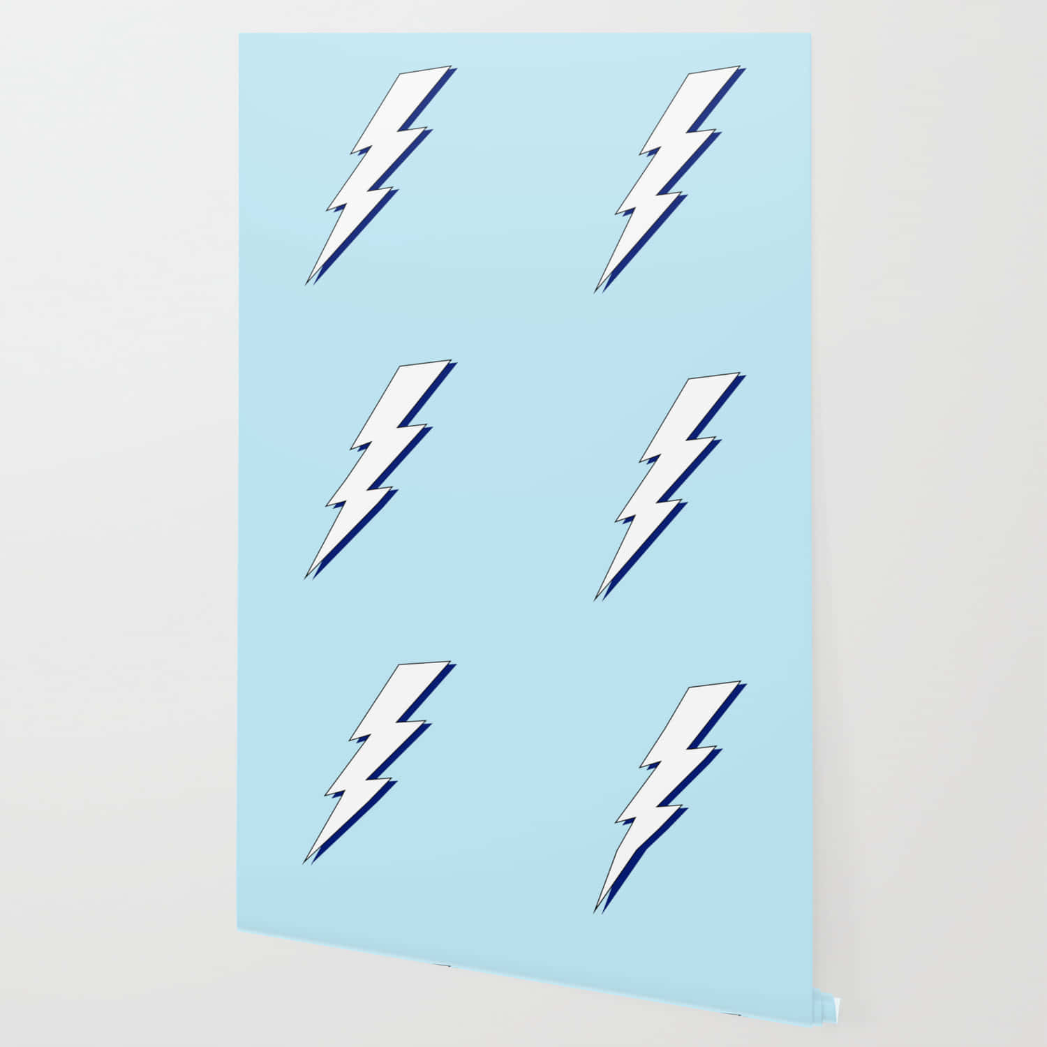 Lightning Bolt iPhone, white lightning bolt icons, dark blue outlines, HD Desktop Wallpaper
