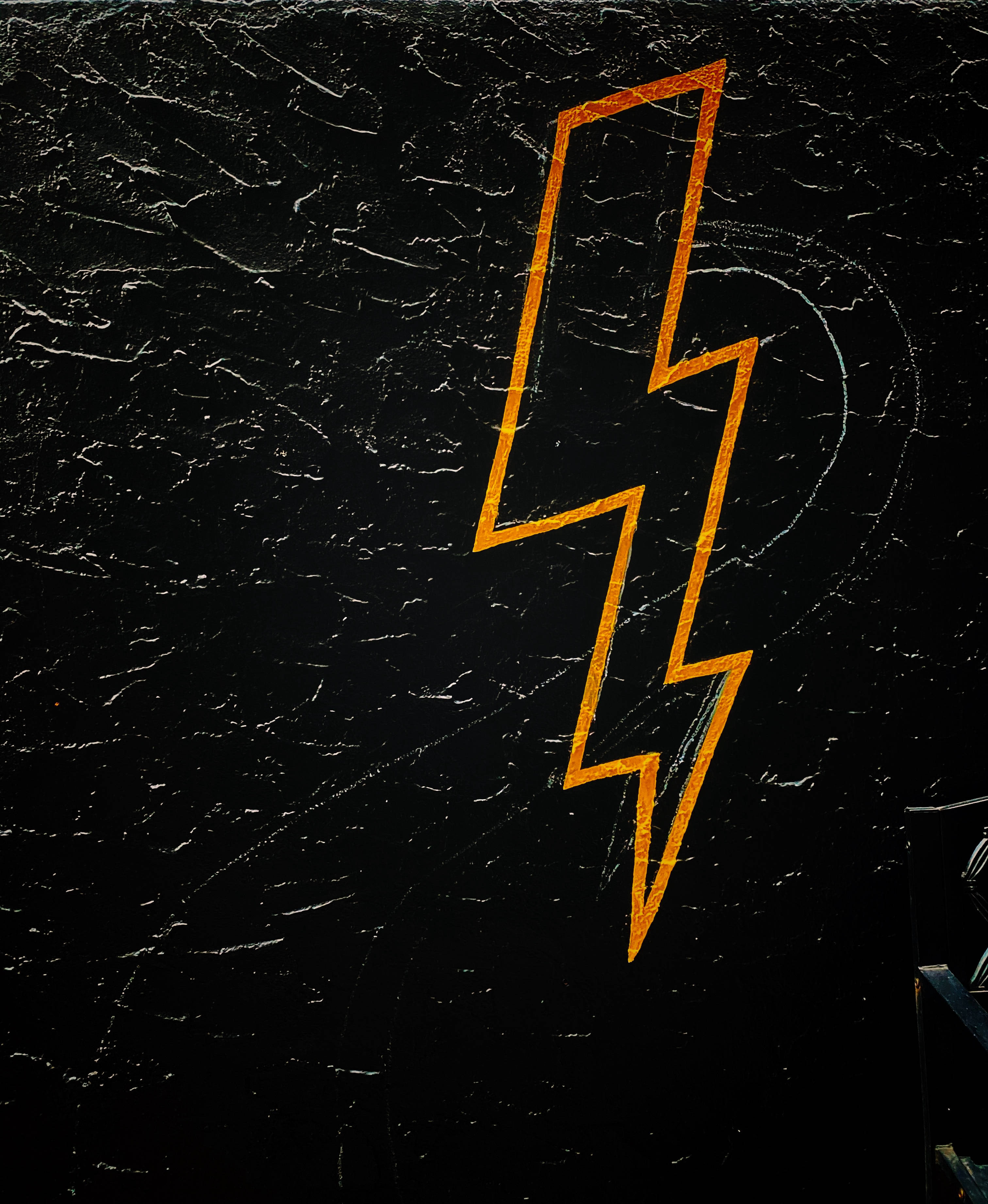 Lightning, yellow, orange lightning bolt, 2K Phone Wallpaper