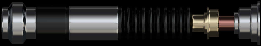 lightsaber handle, metallic, threaded sections, SD Desktop Wallpaper