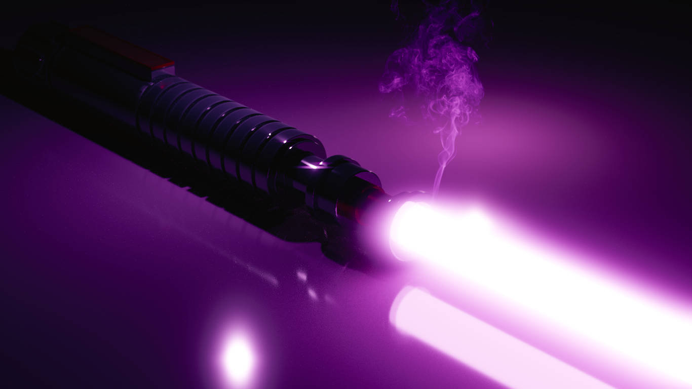 purple lightsaber, glowing purple lightsaber, radiant energy, HD Desktop Wallpaper