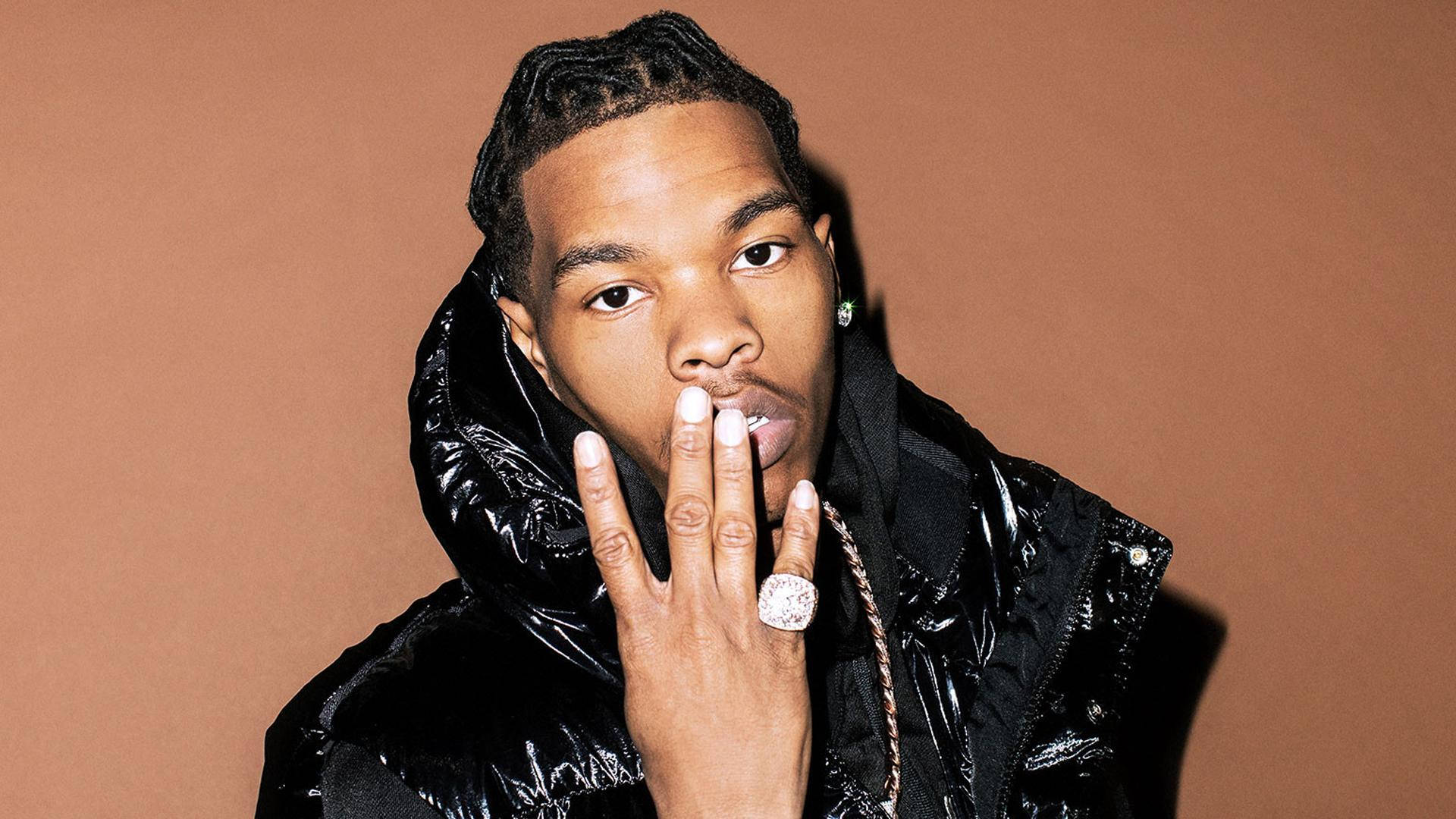 Lil Baby, black insulated down coat, puffer jacket, Full HD Desktop Wallpaper