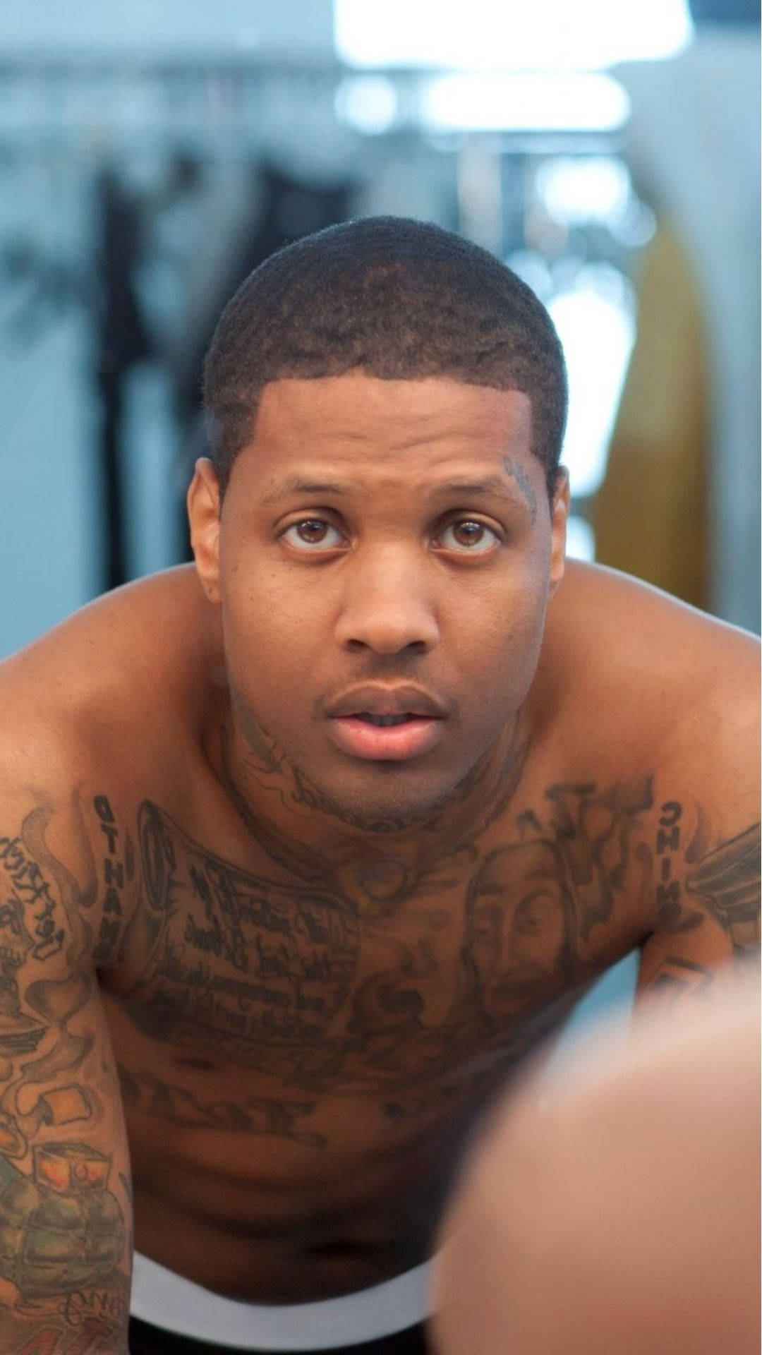 Lil Durk, shirtless, extensive tattoos, Full HD Phone Wallpaper