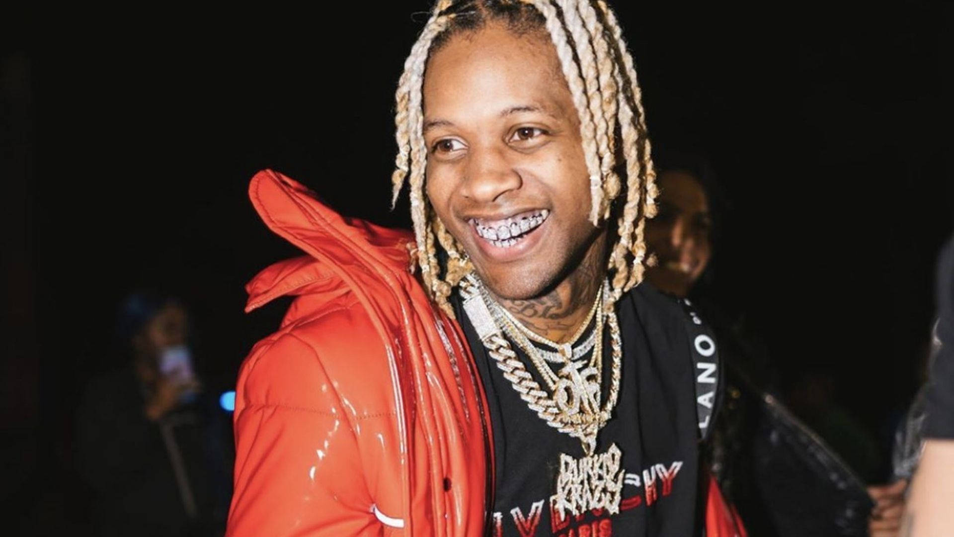 Lil Durk, braided hair, grillz, Full HD Desktop Wallpaper