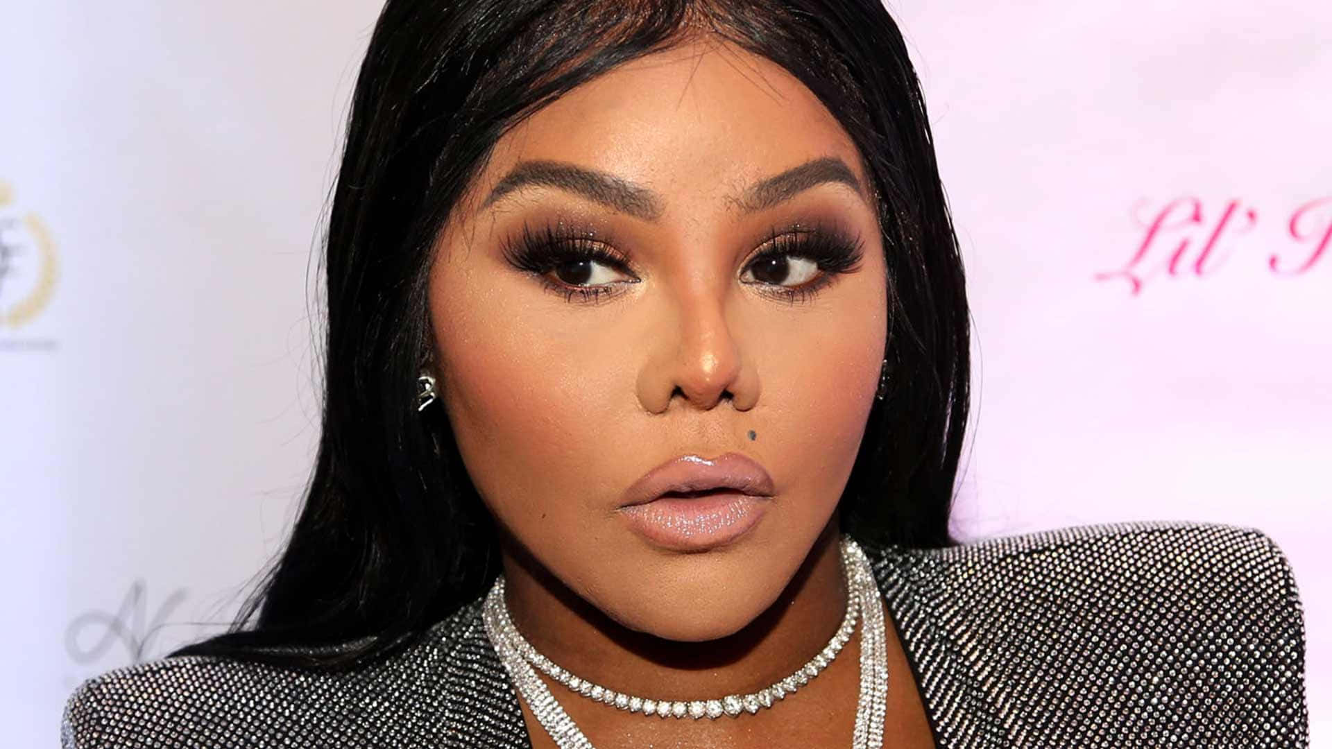 Lil Kim, sparkling silver blazer, diamond choker, Full HD Desktop Wallpaper