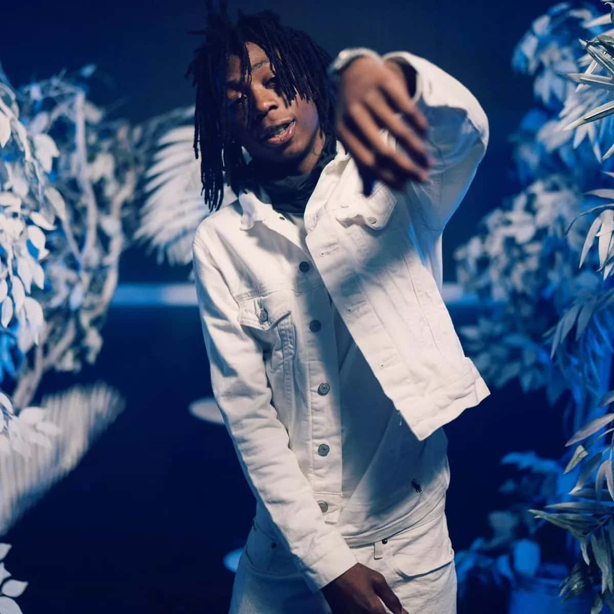 Lil Loaded, dreadlocks, white denim jacket, SD Desktop Wallpaper