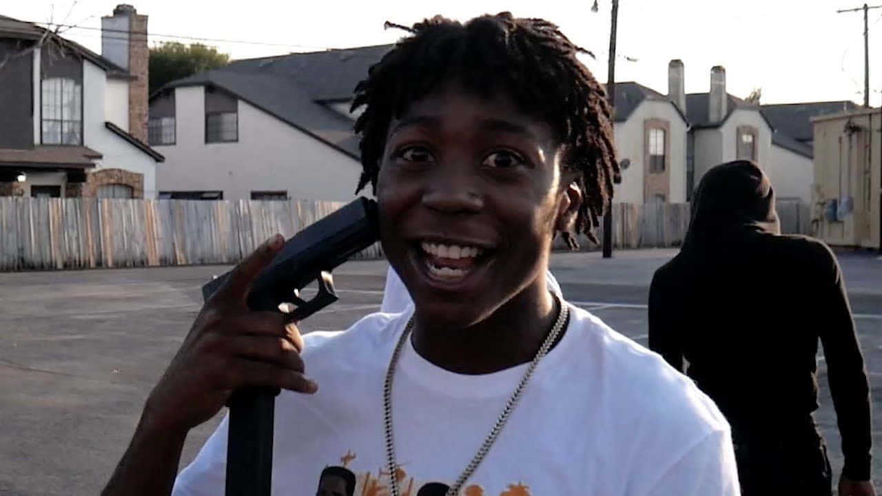 Lil Loaded, dreadlocks, gun, HD Desktop Wallpaper