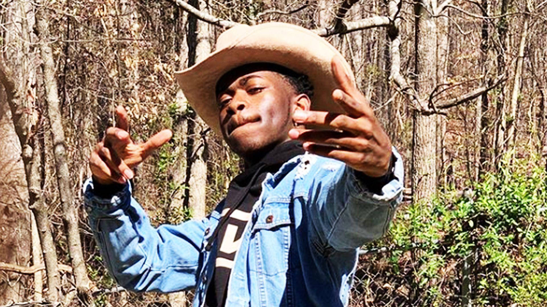 Lil Nas X, denim jacket, cowboy hat, Full HD Desktop Wallpaper
