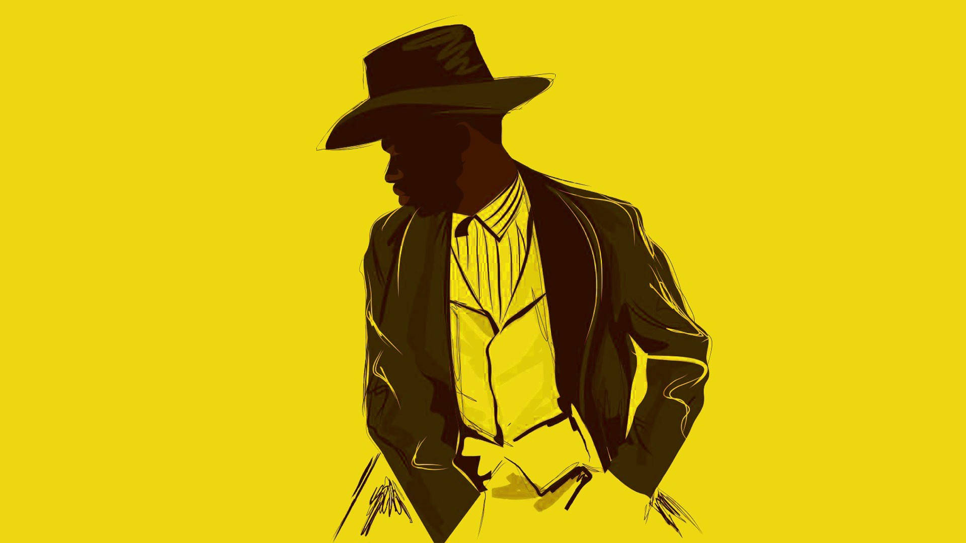 Lil Nas X, cowboy hat, suit, Full HD Desktop Wallpaper