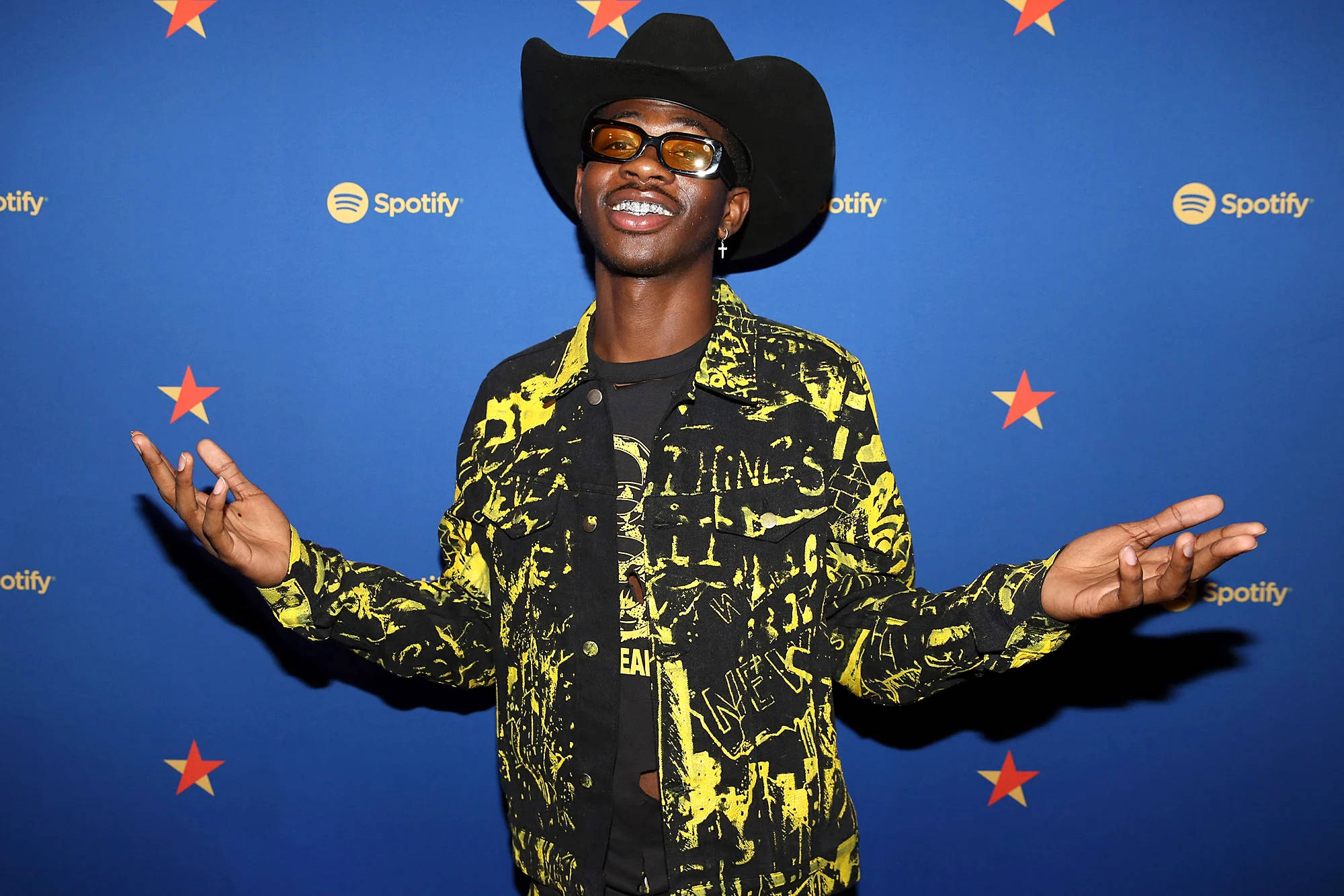 Lil Nas X, Spotify event, black cowboy hat, Full HD Desktop Wallpaper