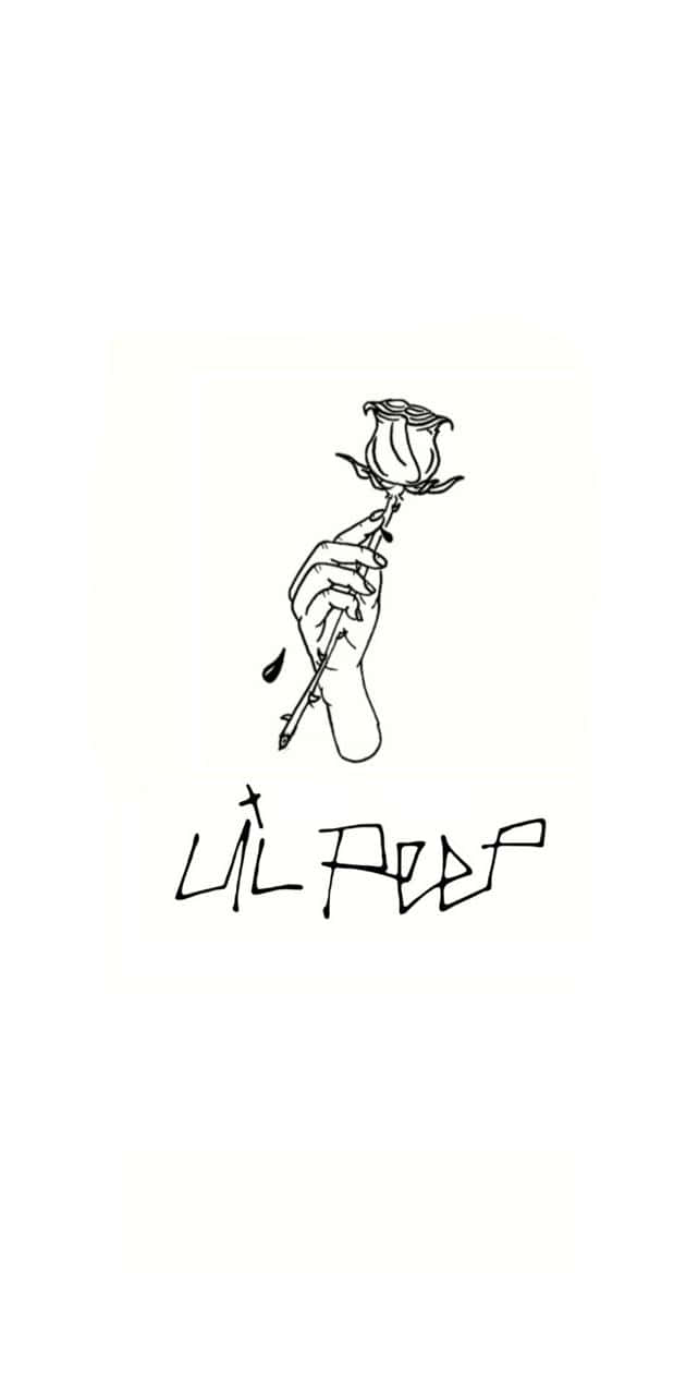 Lil Peep, hand, rose, HD Phone Wallpaper