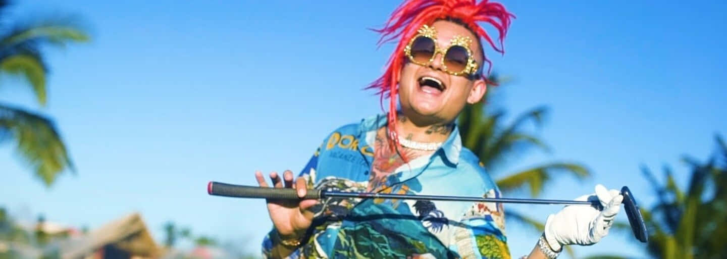 Lil Pump, 2018 BET Awards, bright pink hair, HD Desktop Wallpaper