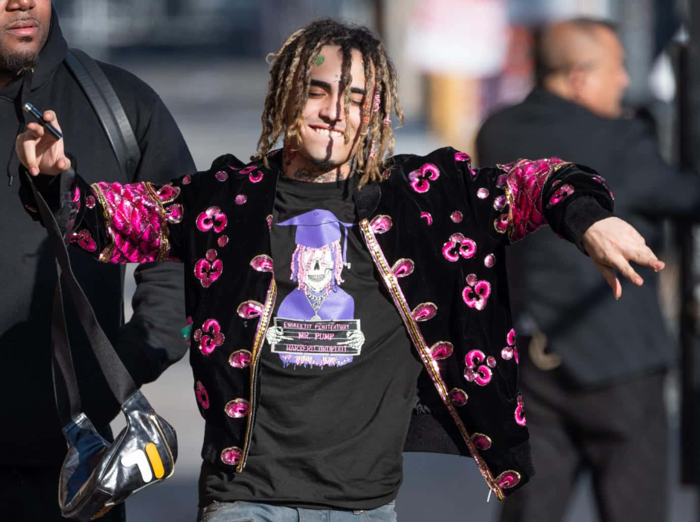 Lil Pump, dreadlocks, face paint, HD Desktop Wallpaper