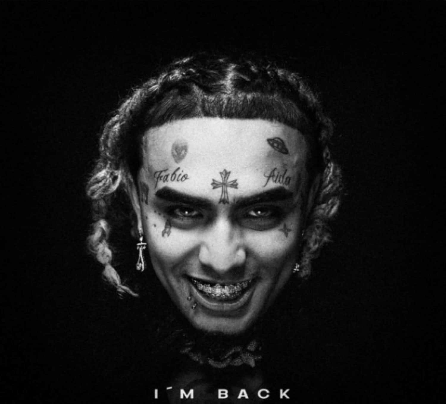 Lil Pump, face tattoos, braided hair, HD Desktop Wallpaper