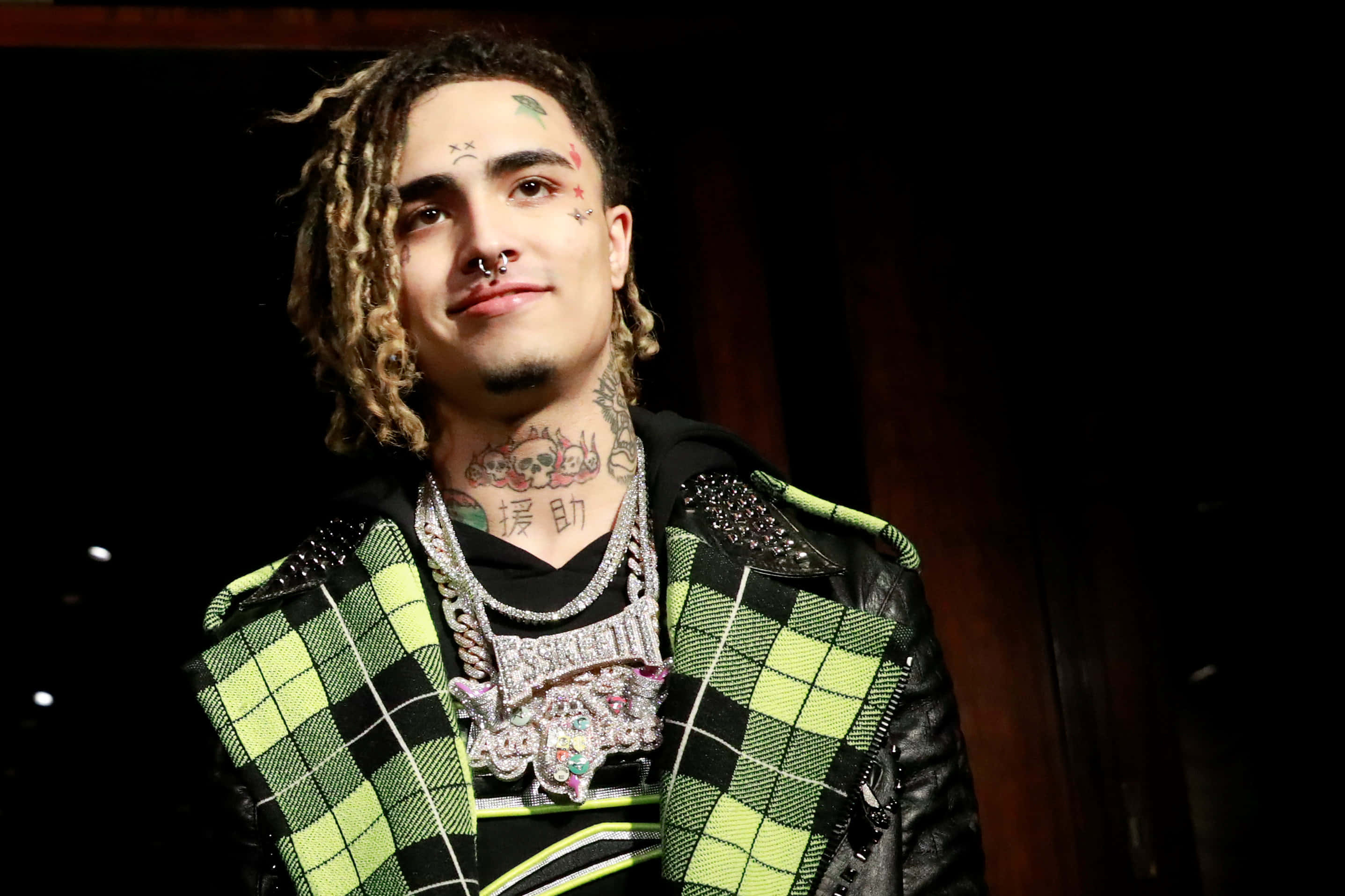Lil Pump, dreadlocks, facial tattoos, 2K Desktop Wallpaper