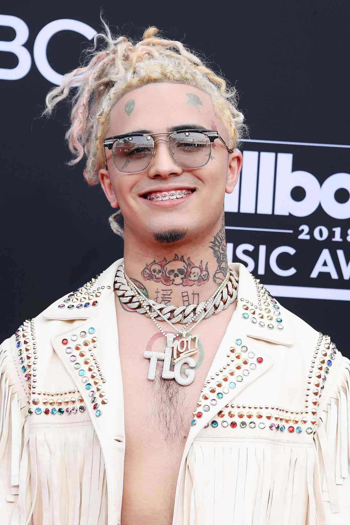 Lil Pump, 2018 Billboard Music Awards, blonde dreadlocks, Full HD Phone Wallpaper