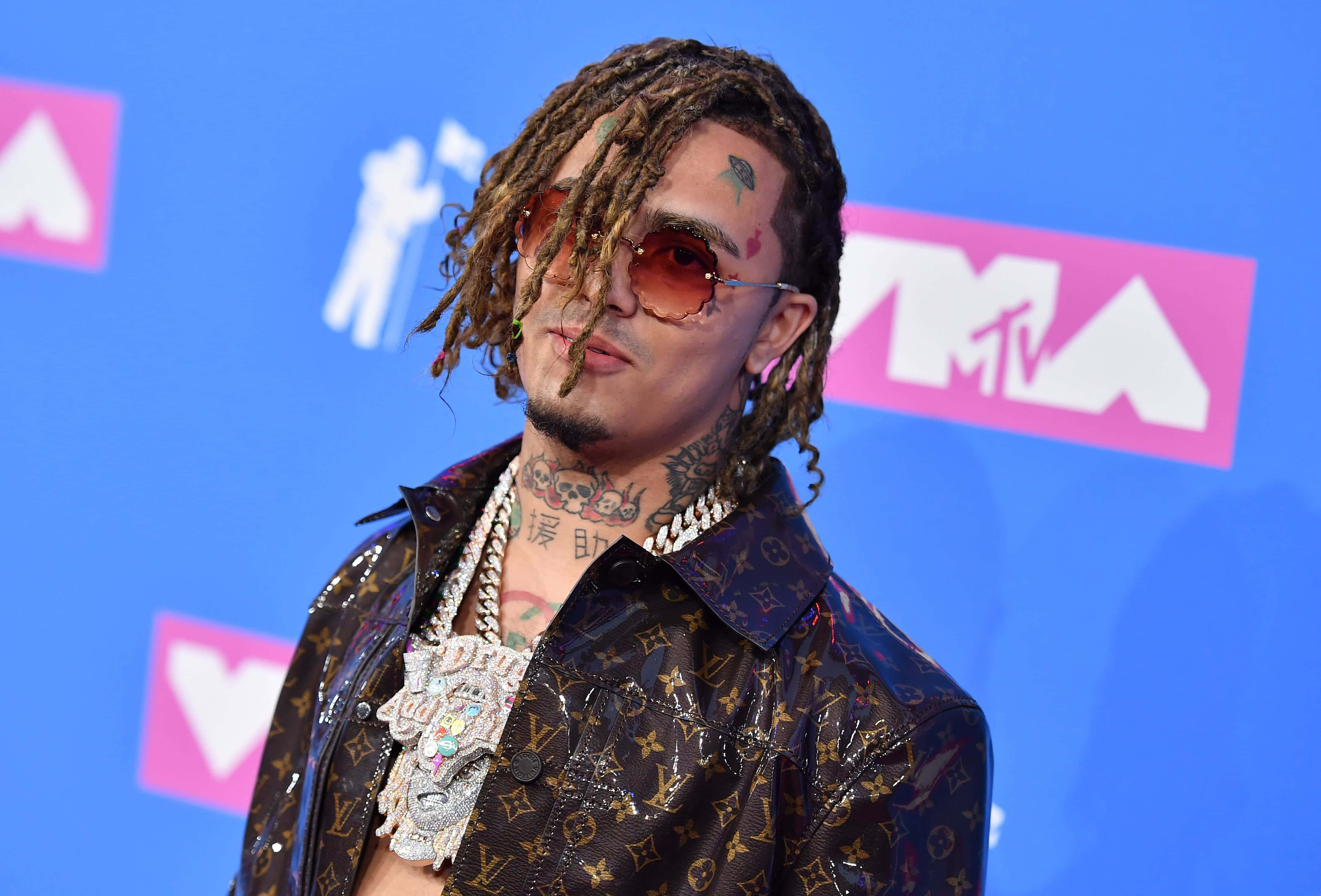Lil Pump, pink Mohawk, dreadlocks, 4K Desktop Wallpaper
