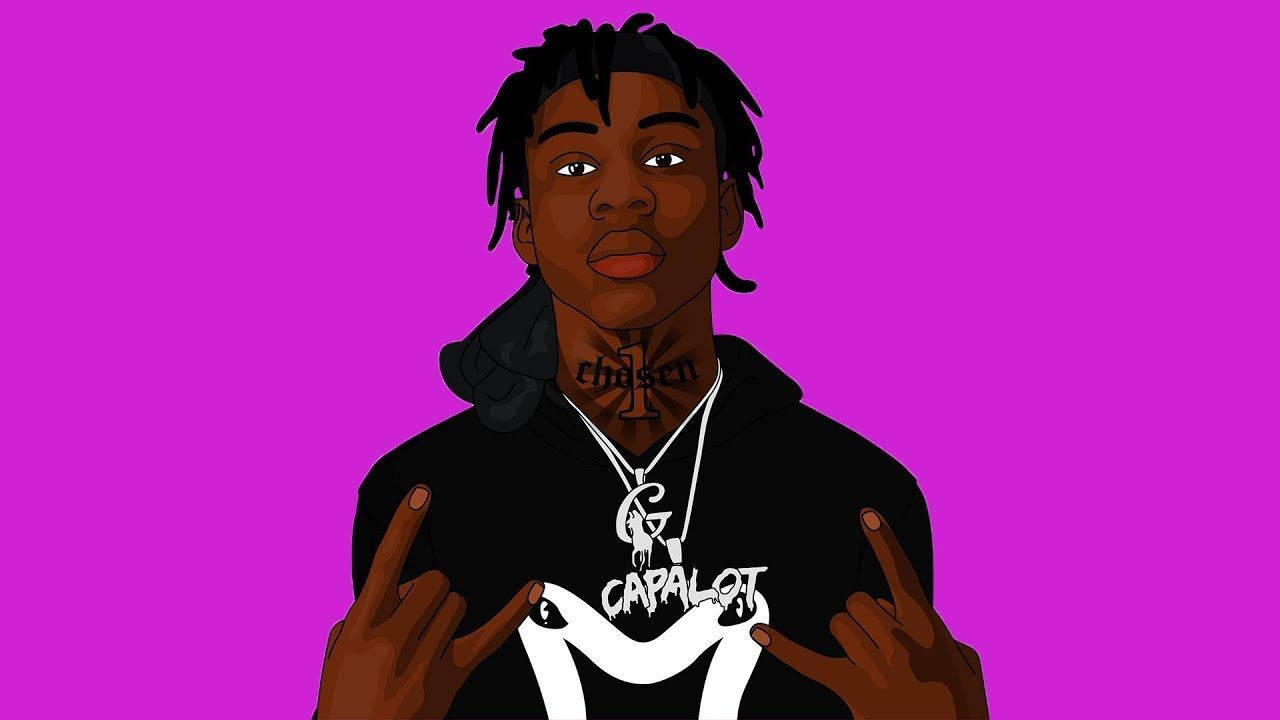 Lil Tjay, dreadlocks, neck tattoo, HD Desktop Wallpaper