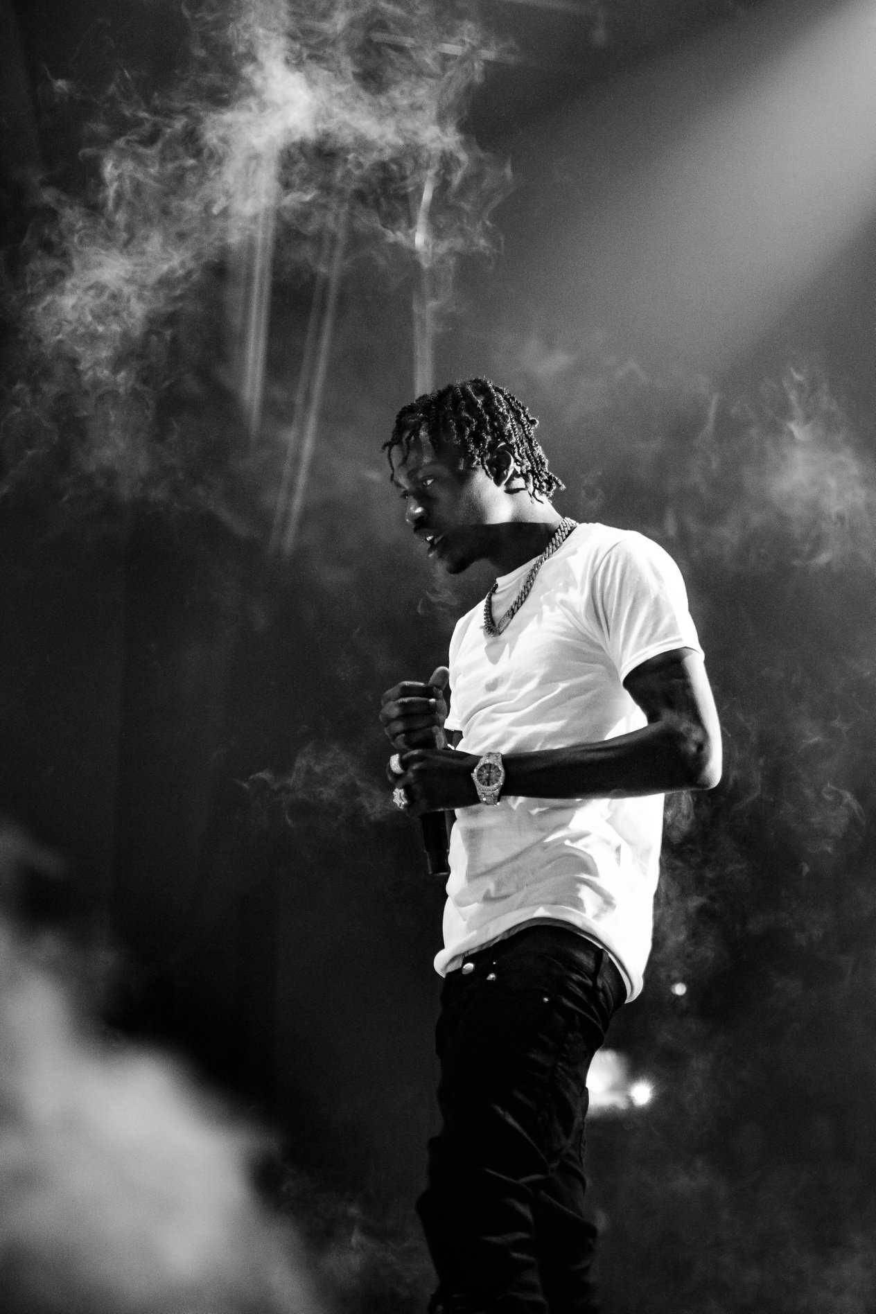 Lil Tjay, dreadlocks, stage, HD Phone Wallpaper