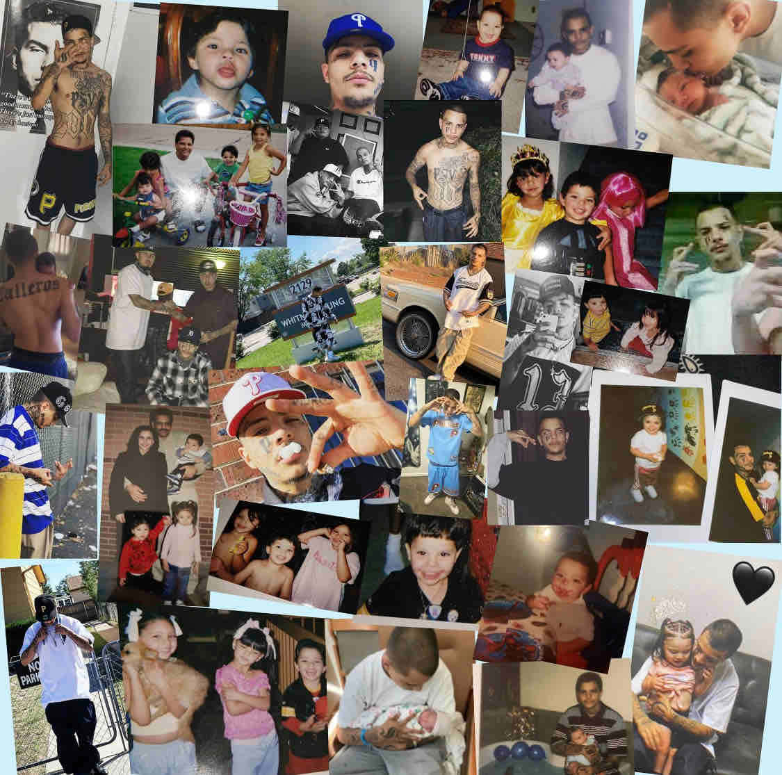 Lil Travieso, tattoos, family, SD Desktop Wallpaper