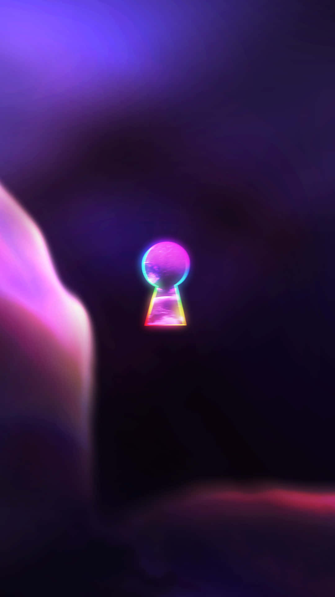 Lil Uzi Vert, neon keyhole, cosmic void, Full HD Phone Wallpaper