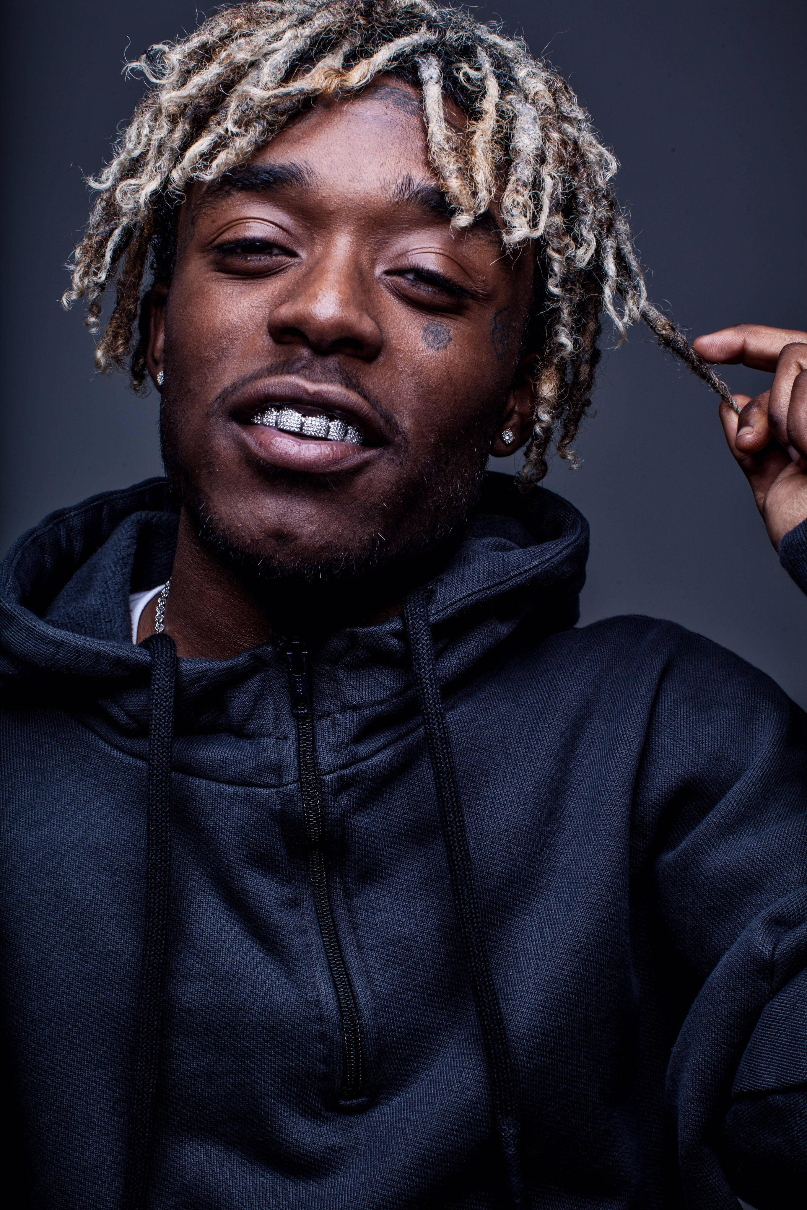 Lil Uzi Vert, black hoodie, blonde dreadlocks, 4K Phone Wallpaper
