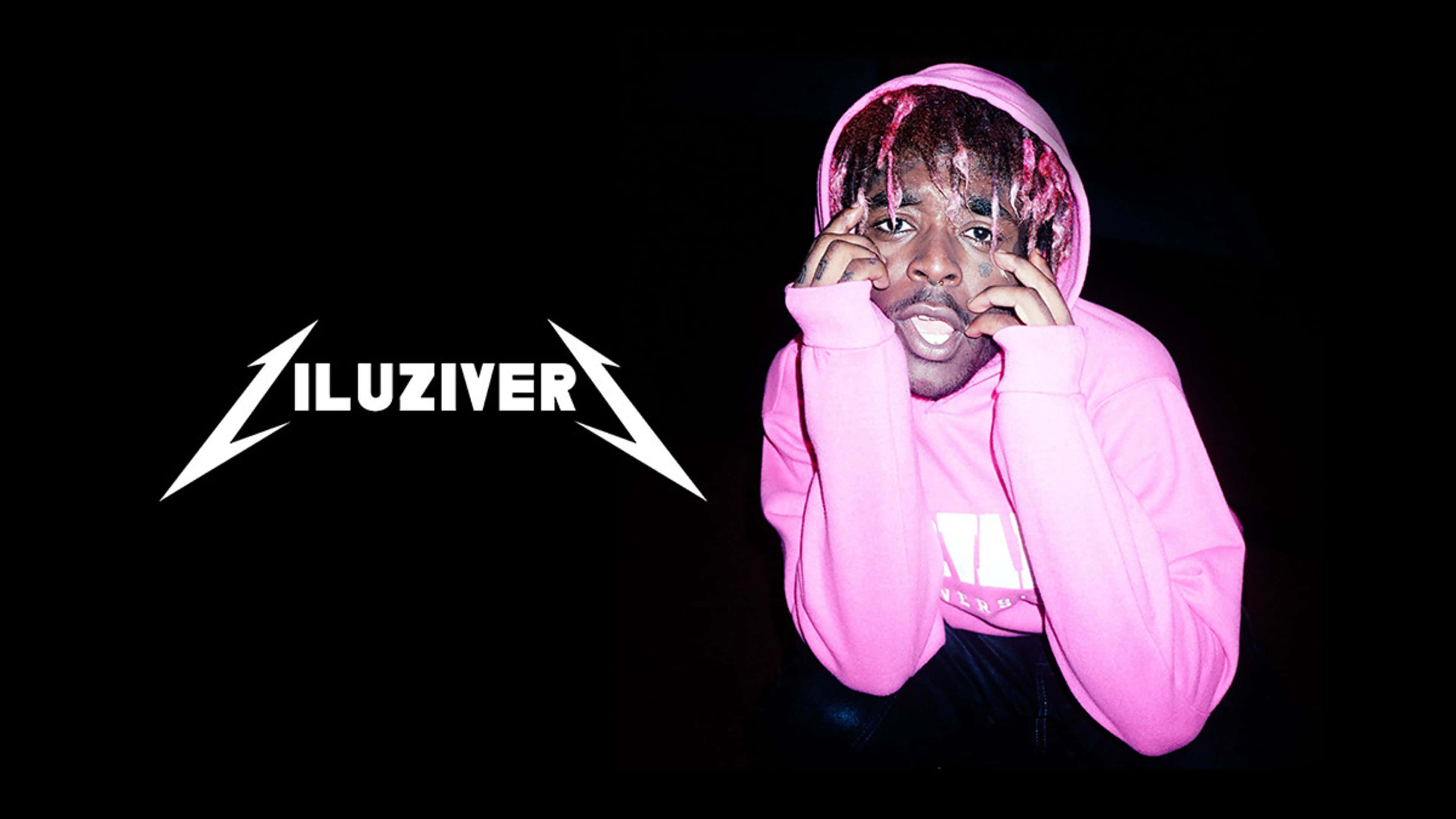 Lil Uzi Vert, pink hoodie, pink hair, 4K Desktop Wallpaper