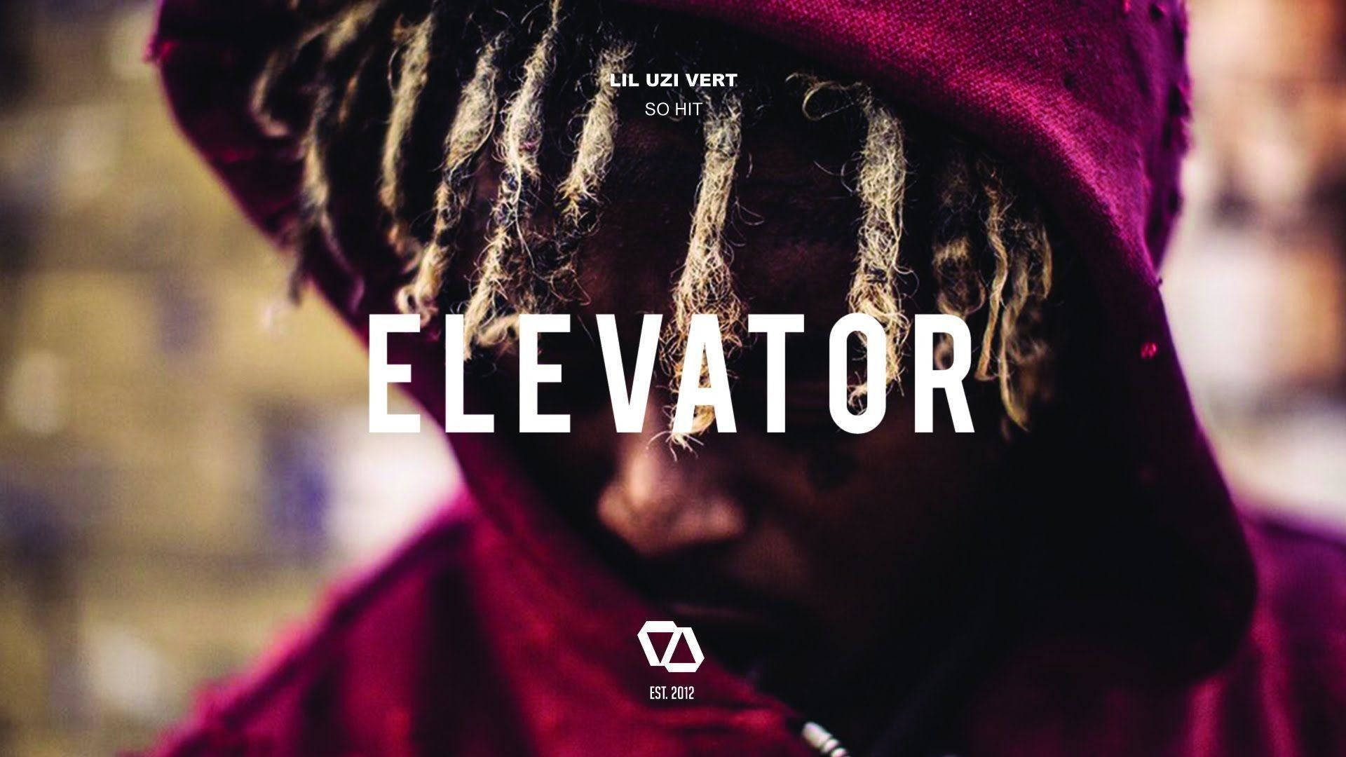 Lil Uzi Vert, ELEVATOR, maroon hoodie, Full HD Desktop Wallpaper